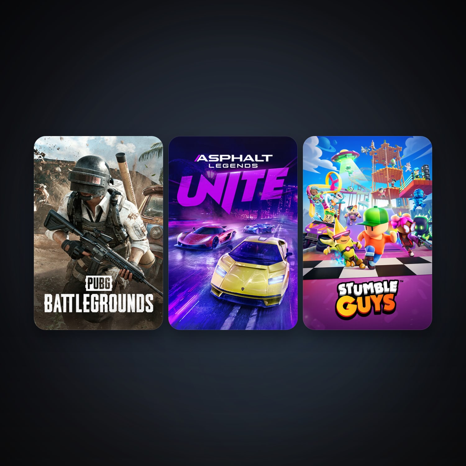 PUBG: BATTLEGROUNDS + Stumble Guys, 11 games, clean — HabibiAccounts
