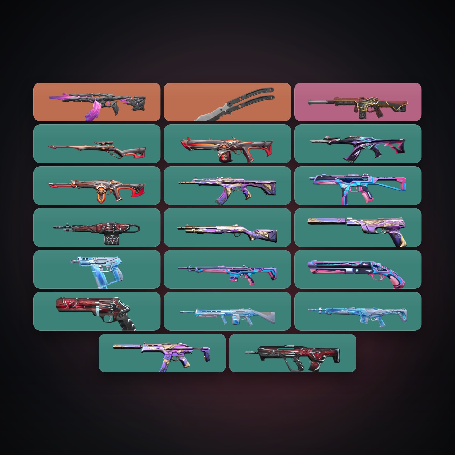 EU Bronze 1 locker — 1 knives, 21 skins, lvl 39 — HabibiAccounts