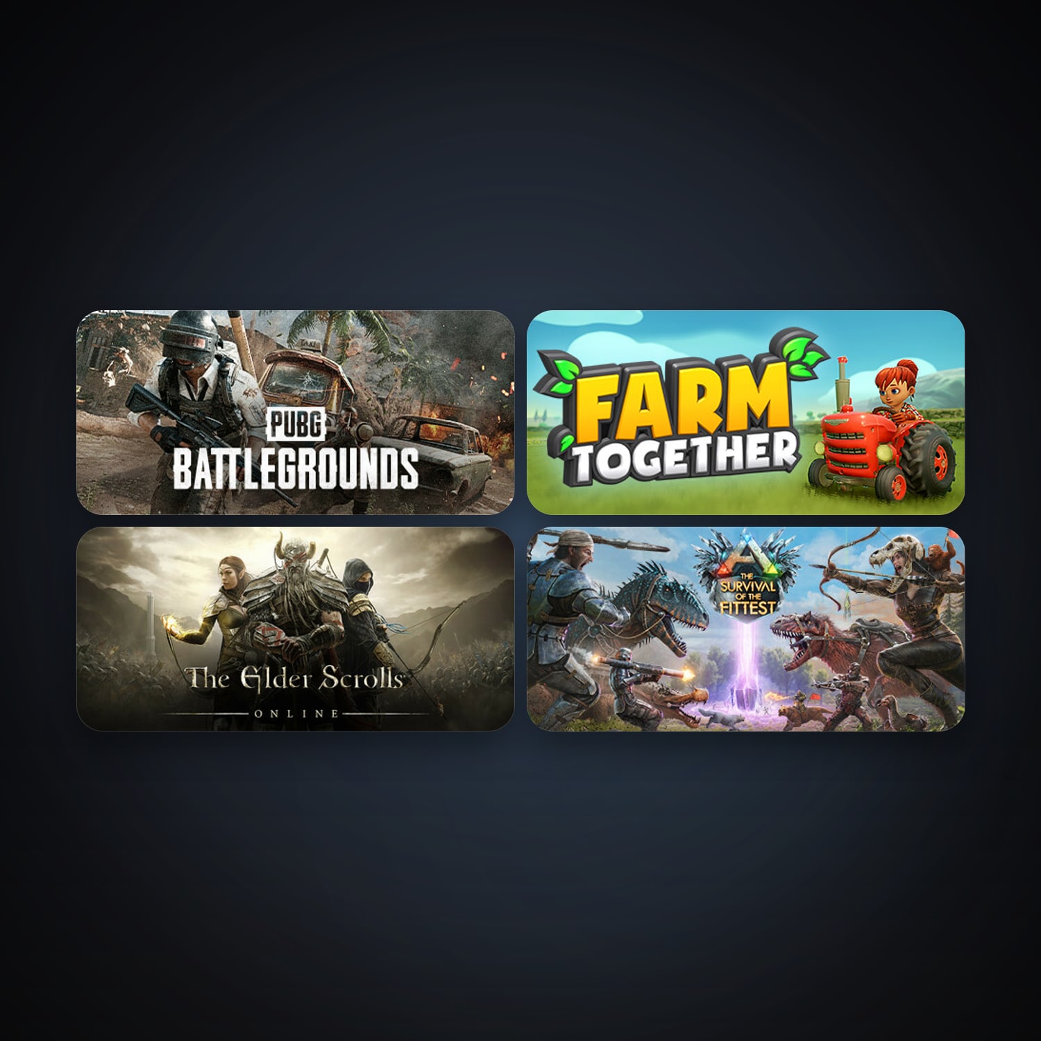 The Elder Scrolls Online + ARK: The Survival Of The Fittest, 8 games, clean — HabibiAccounts