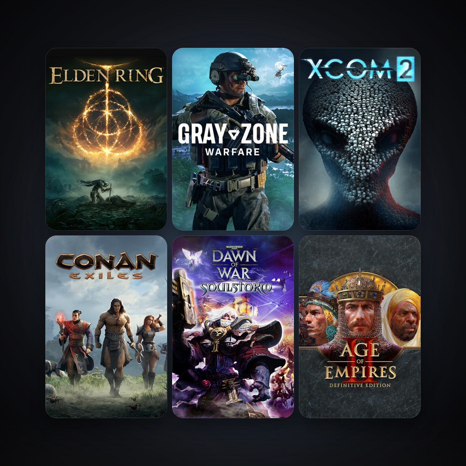 Warhammer 40,000: Dawn of War - Soulstorm + XCOM: Enemy Unknown, 163 games, Steam 12, clean — HabibiAccounts