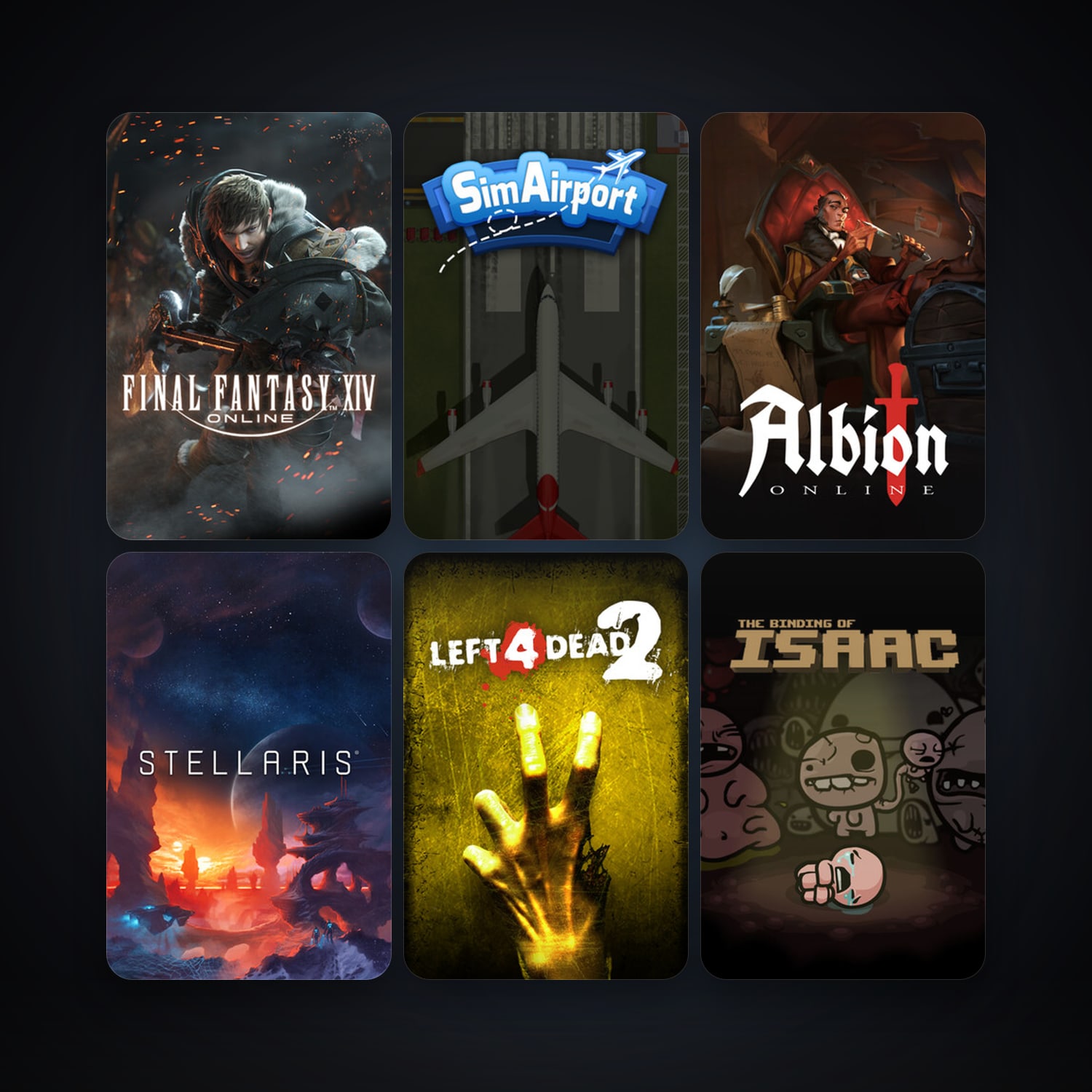 Left 4 Dead 2 + FINAL FANTASY XIV Online, 8 games, clean — HabibiAccounts