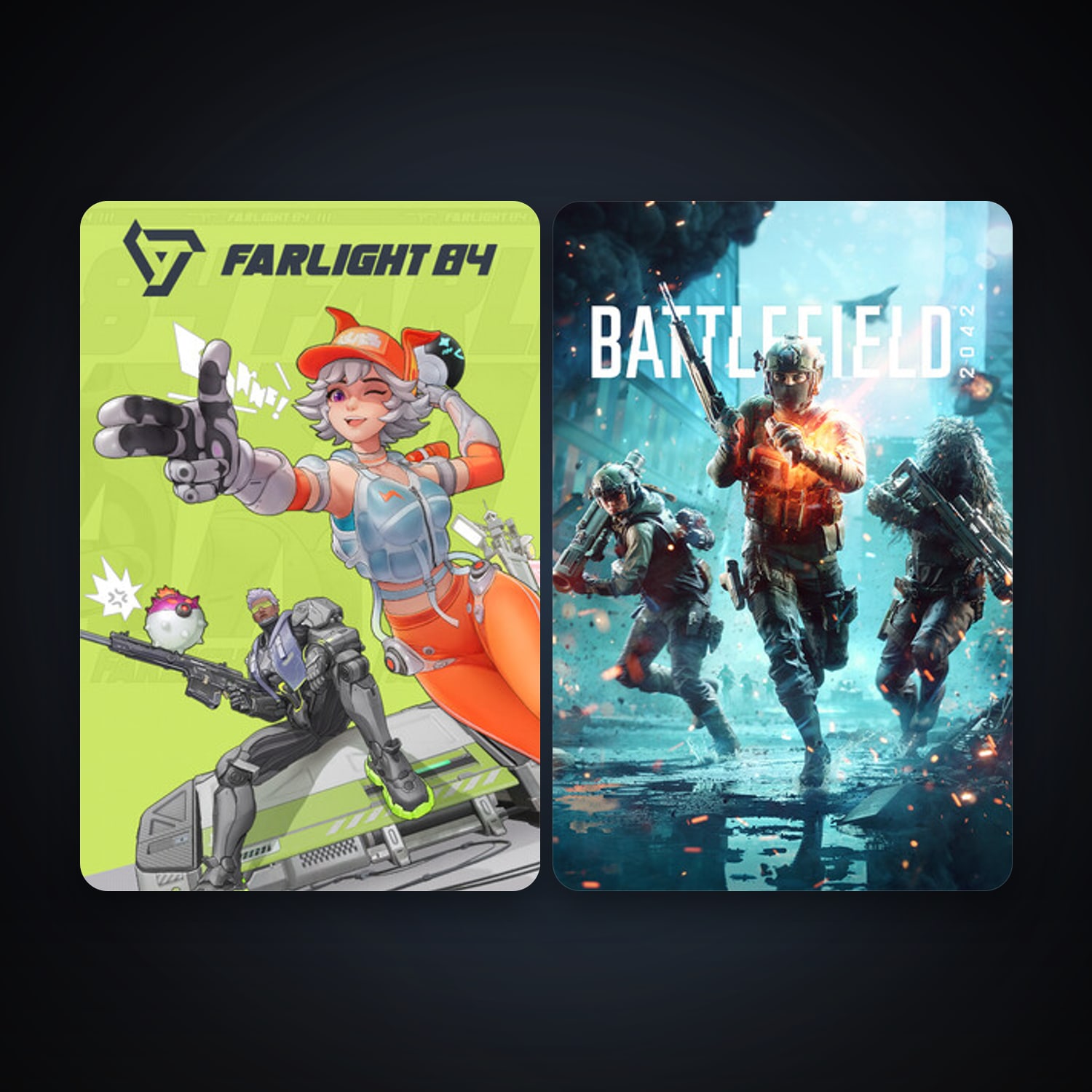 Battlefield 2042 + Farlight 84, 6 games, clean — HabibiAccounts