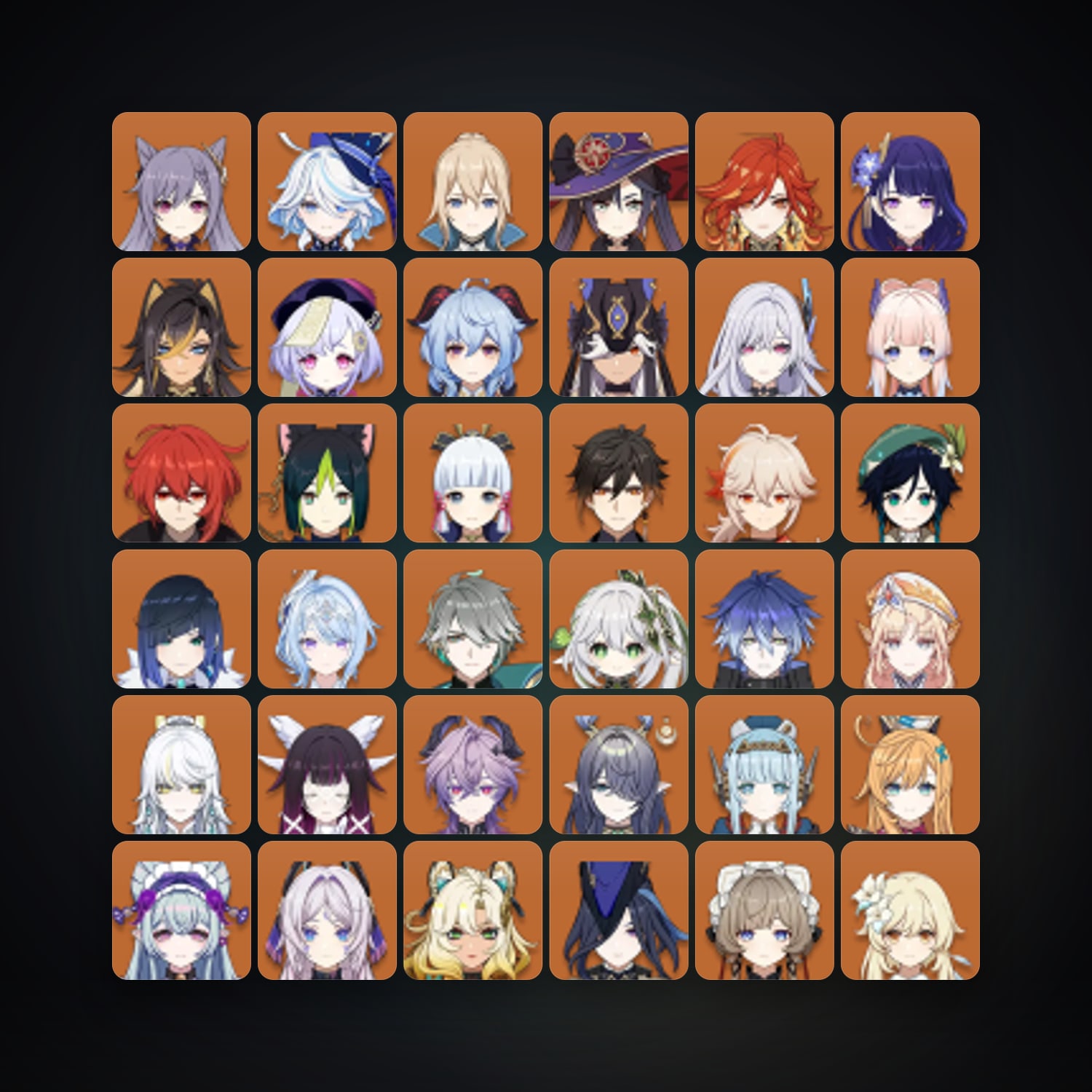 Genshin Impact | AR 60 | 89 Chars | 35× 5★ — Genshin / miHoYo Account — HabibiAccounts
