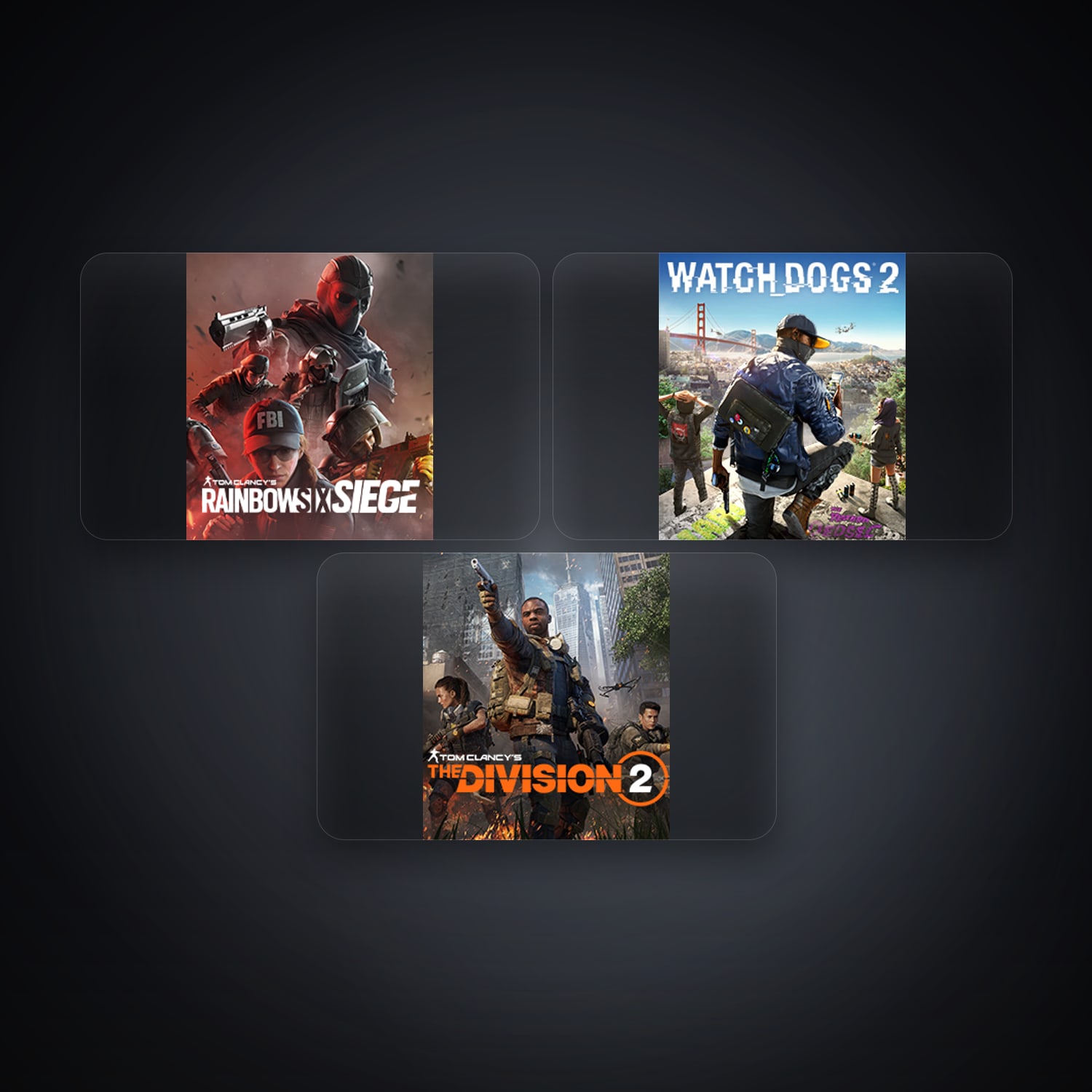 Ubisoft Tom Clancy's Rainbow Six Siege (Steam) + WATCH_DOGS 2 — AU — 3 games — HabibiAccounts