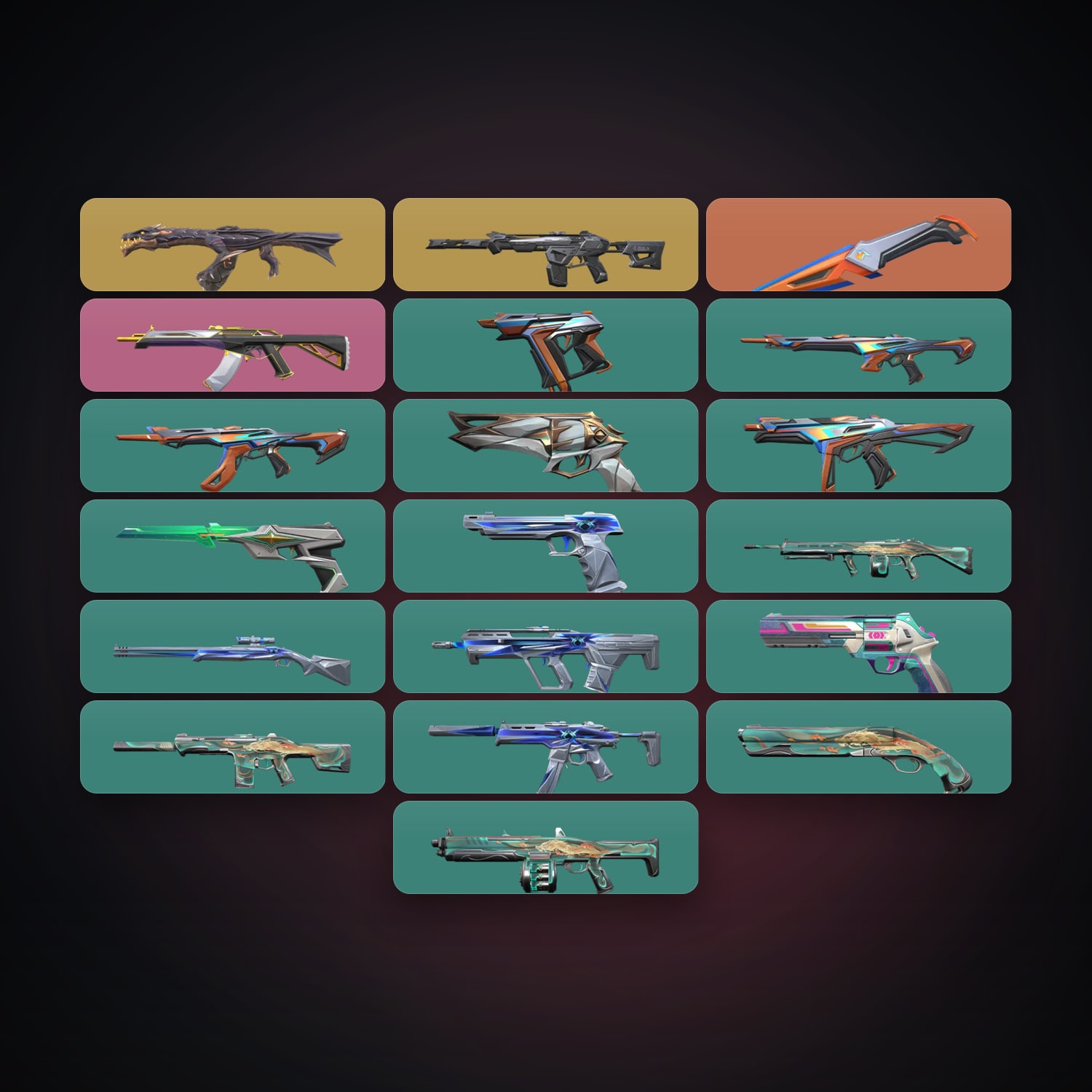 EU Gold 1 locker — 1 knives, 19 skins, lvl 83 — HabibiAccounts
