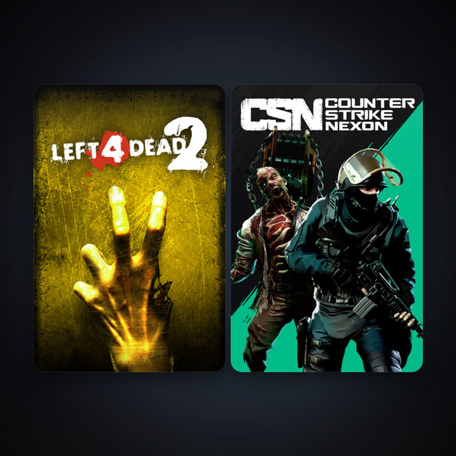 Left 4 Dead 2 + Counter-Strike Nexon: Studio, 2 games, clean — HabibiAccounts