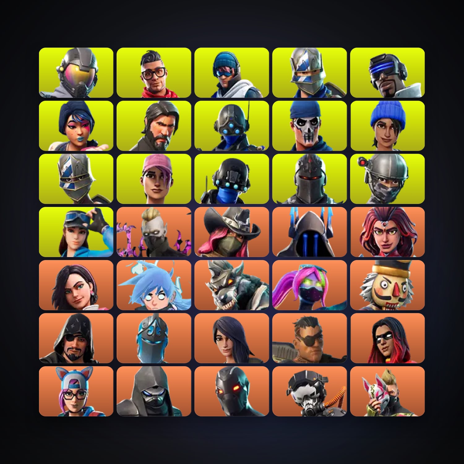 هالحساب فورتنايت Driftwalker وCalamity، اللوكر مليان 266 سكن، 250 فيبوكس، لفل 3353، 420 فوز — HabibiAccounts
