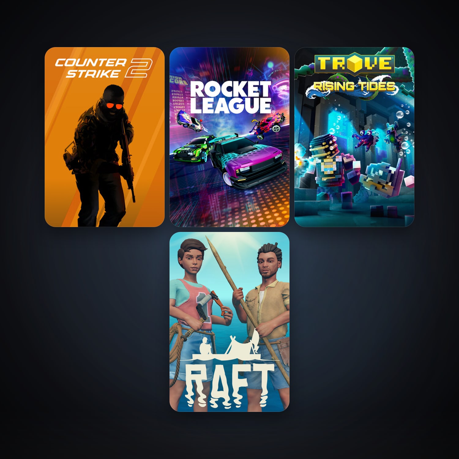 CS2 Prime + Rocket League, 7 games, clean — HabibiAccounts