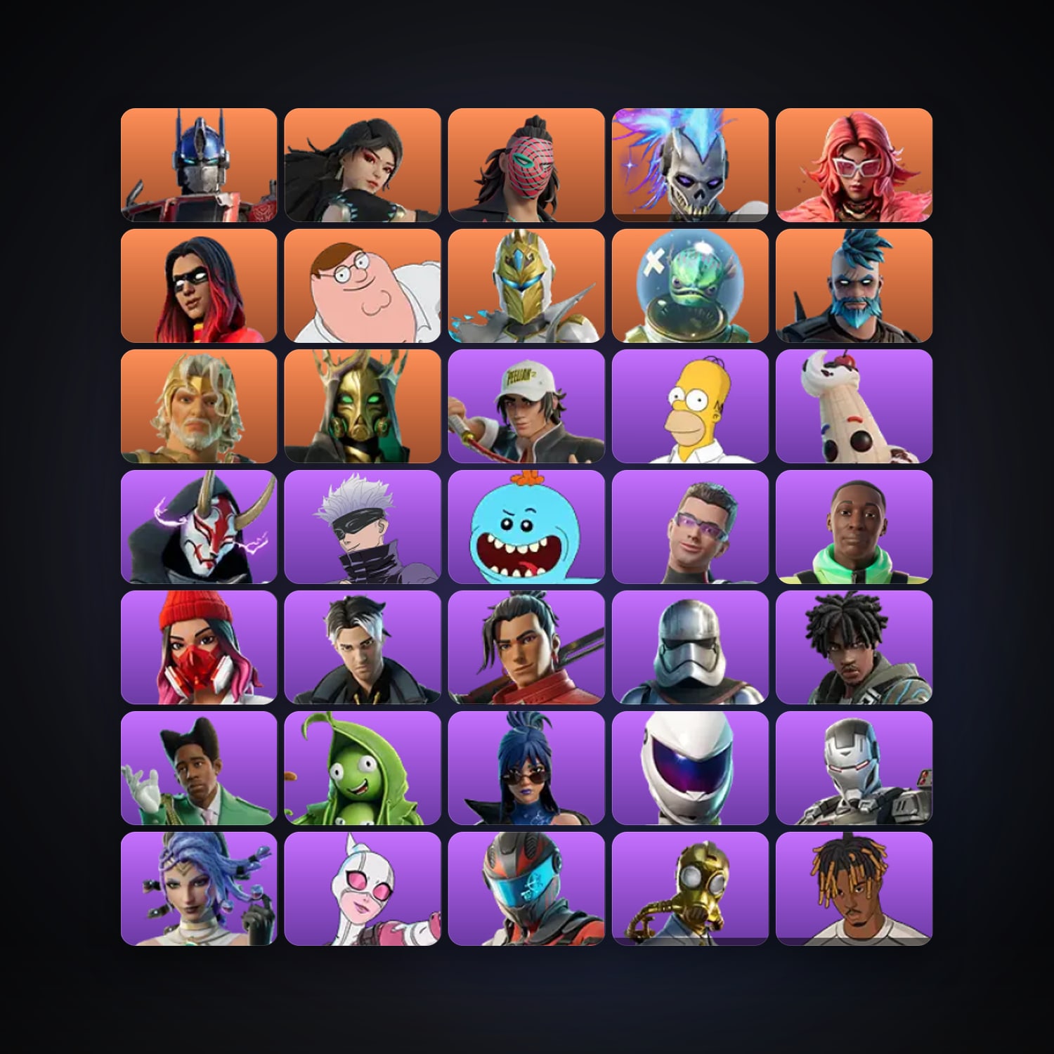 Optimus Prime — Era — 204 skins — 350 V-Bucks — lvl 1263 — HabibiAccounts
