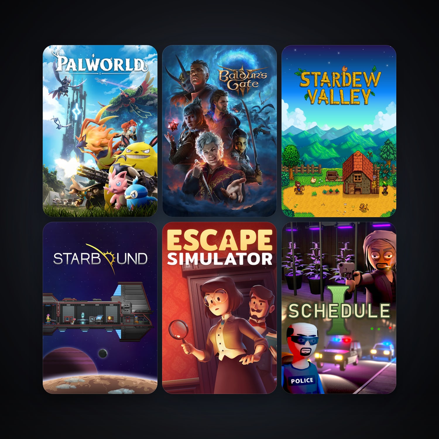 Starbound + Stardew Valley, 71 games, Steam 11, clean — HabibiAccounts