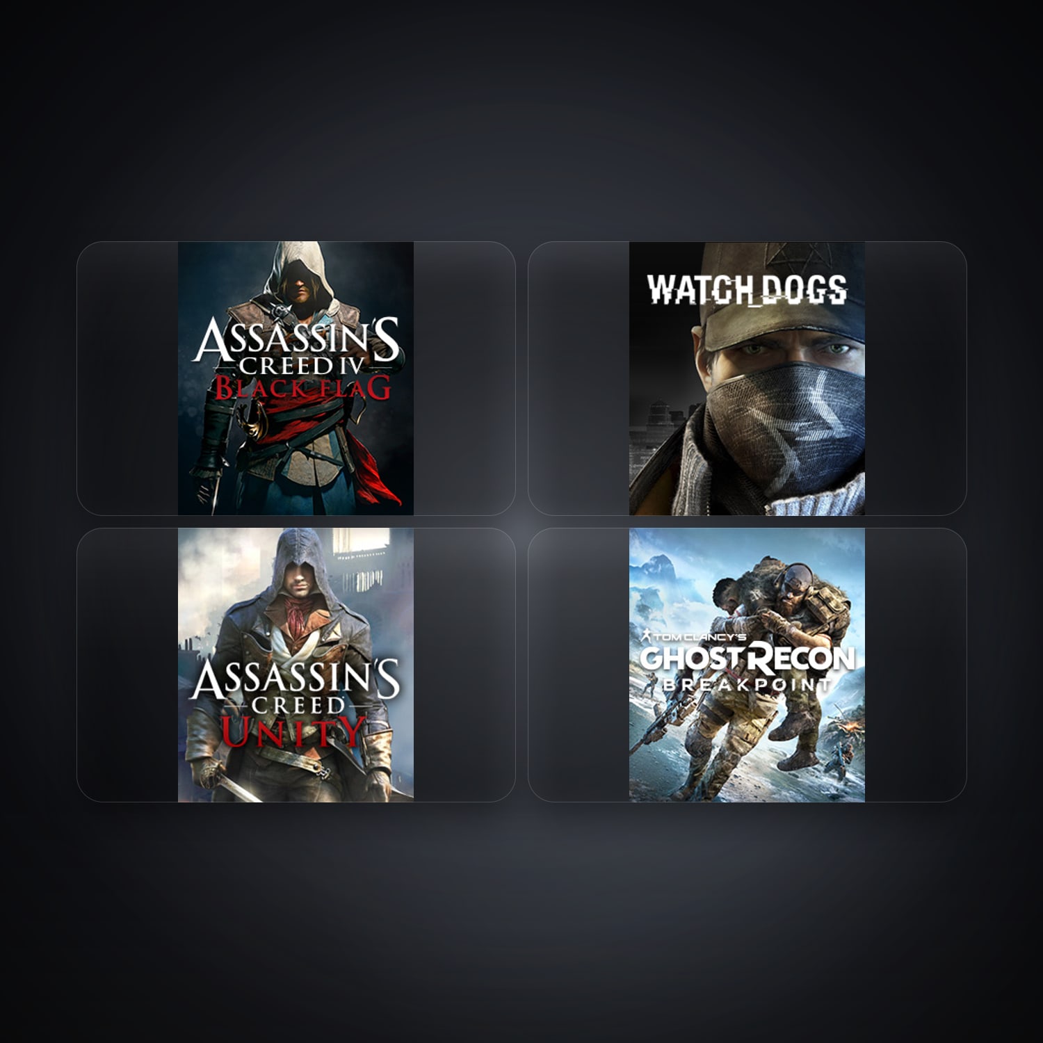 Ubisoft Assassin’s Creed IV Black Flag + Watch_Dogs — US — 6 games — HabibiAccounts