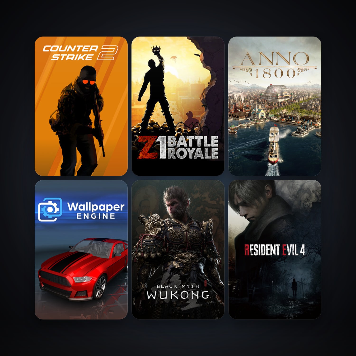 CS2 Prime + Wallpaper Engine, 169 games, Steam 80, clean — HabibiAccounts