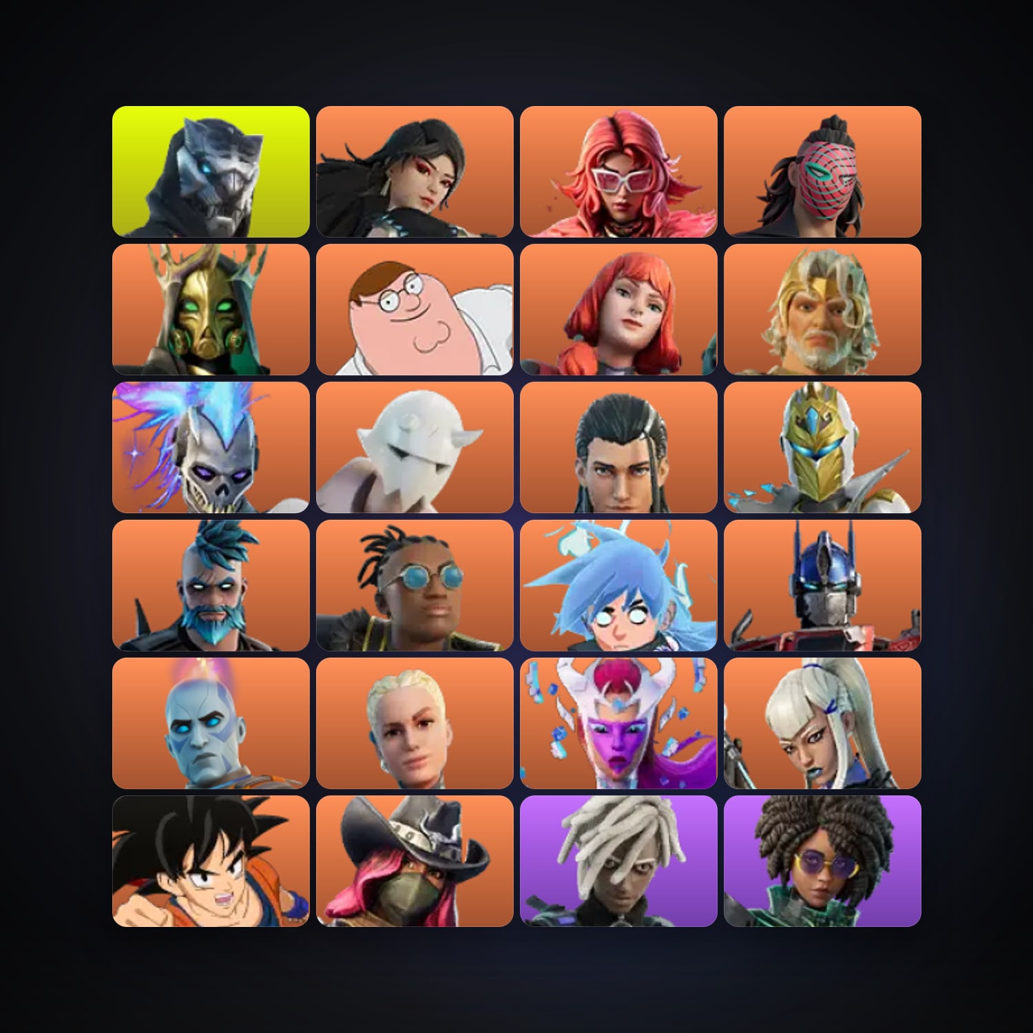 Fortnite locker — 220 skins — 100 V-Bucks — lvl 3279 — HabibiAccounts
