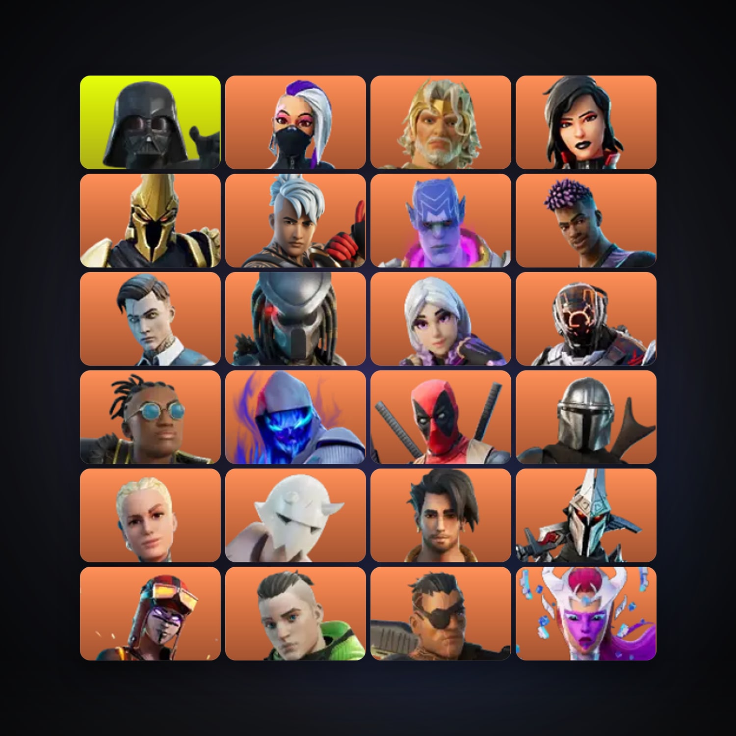 هالحساب فورتنايت، اللوكر مليان 156 سكن، 950 فيبوكس، لفل 2218، 102 فوز — HabibiAccounts