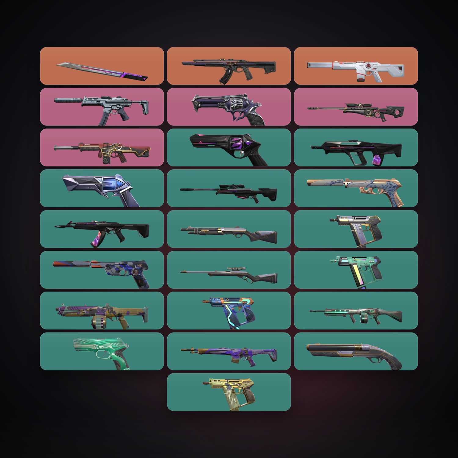 AP Gold 1 locker — 1 knives, 27 skins, lvl 215 — HabibiAccounts