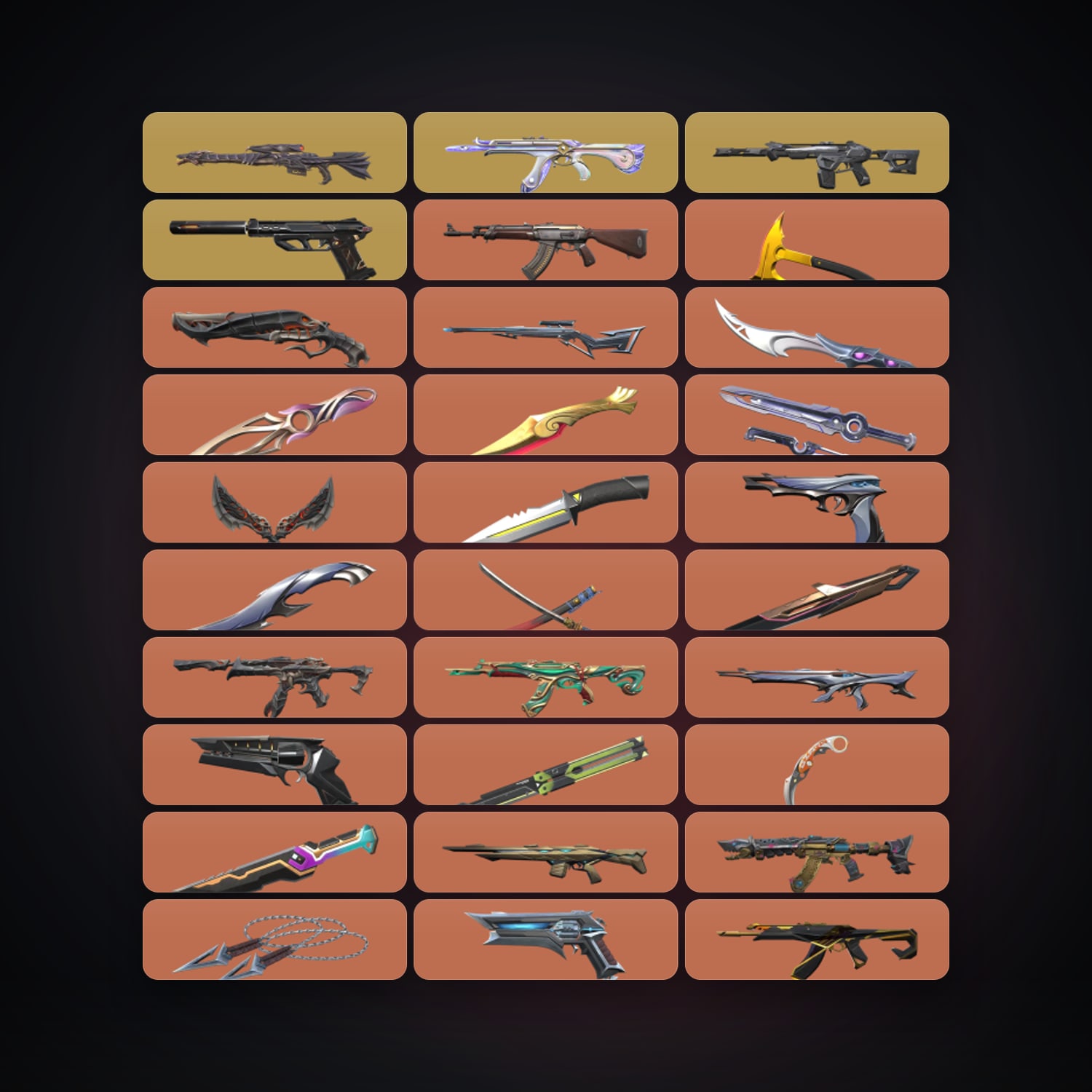 EU Plat 2 locker — 20 knives, 201 skins, lvl 499 — HabibiAccounts