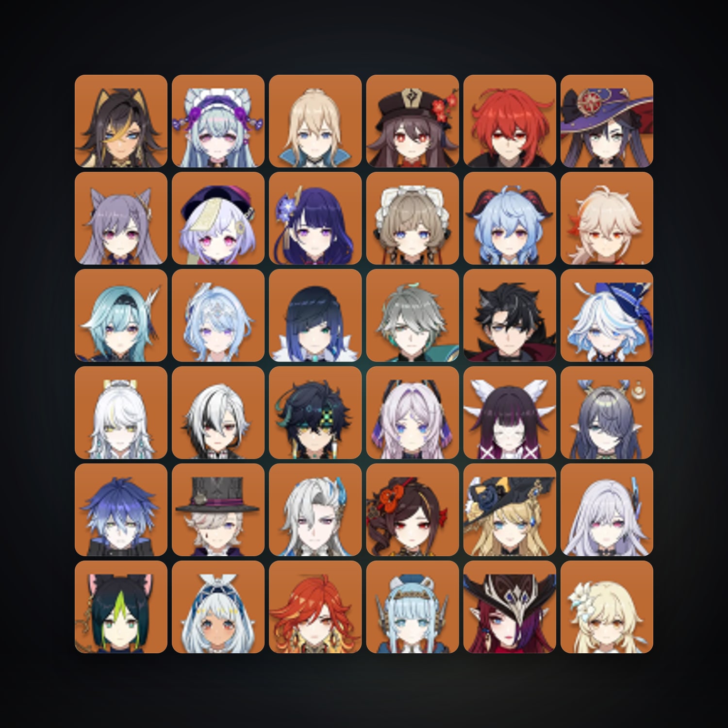 Genshin Impact | AR 60 | 89 Chars | 35× 5★ — HabibiAccounts