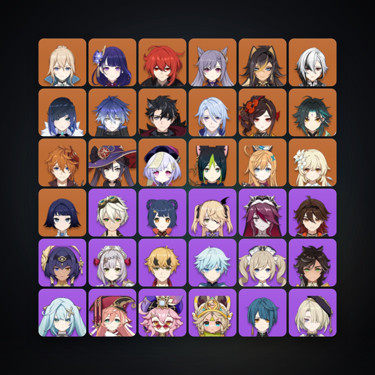 Genshin Impact | AR 57 | 65 Chars | 17× 5★ — Genshin / miHoYo Account — HabibiAccounts