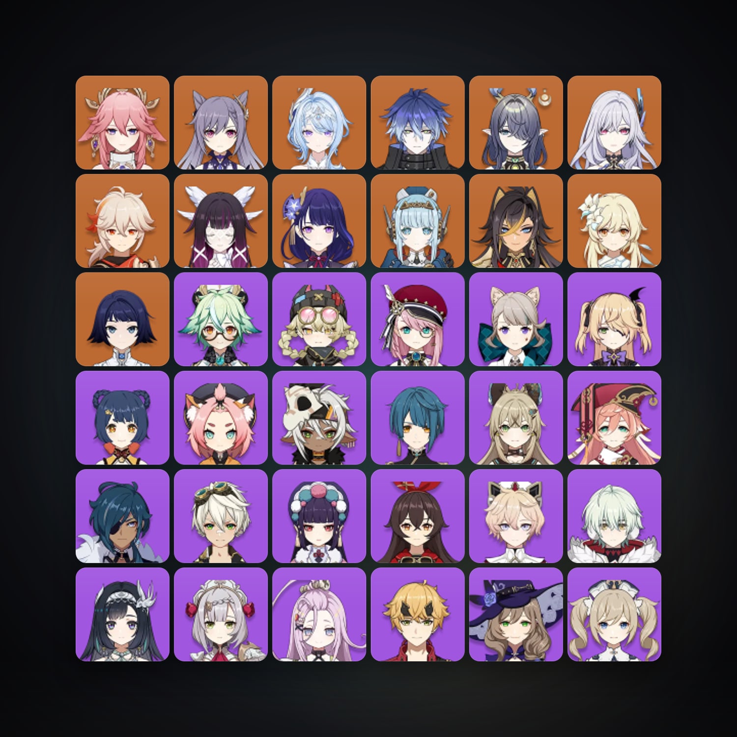 Genshin Impact | AR 57 | 54 Chars | 11× 5★ — Genshin / miHoYo Account — HabibiAccounts
