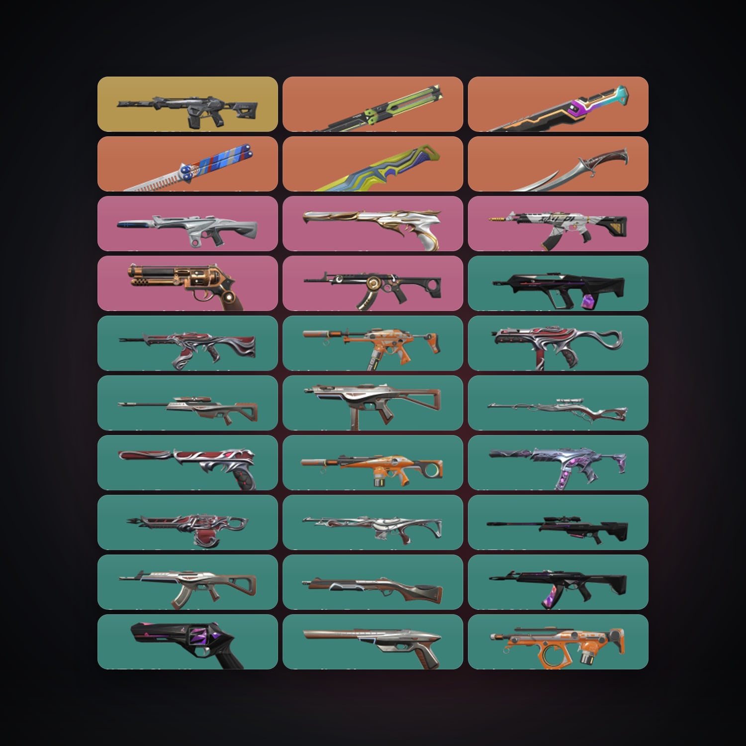 NA Iron 3 locker — 5 knives, 82 skins, lvl 129 — HabibiAccounts