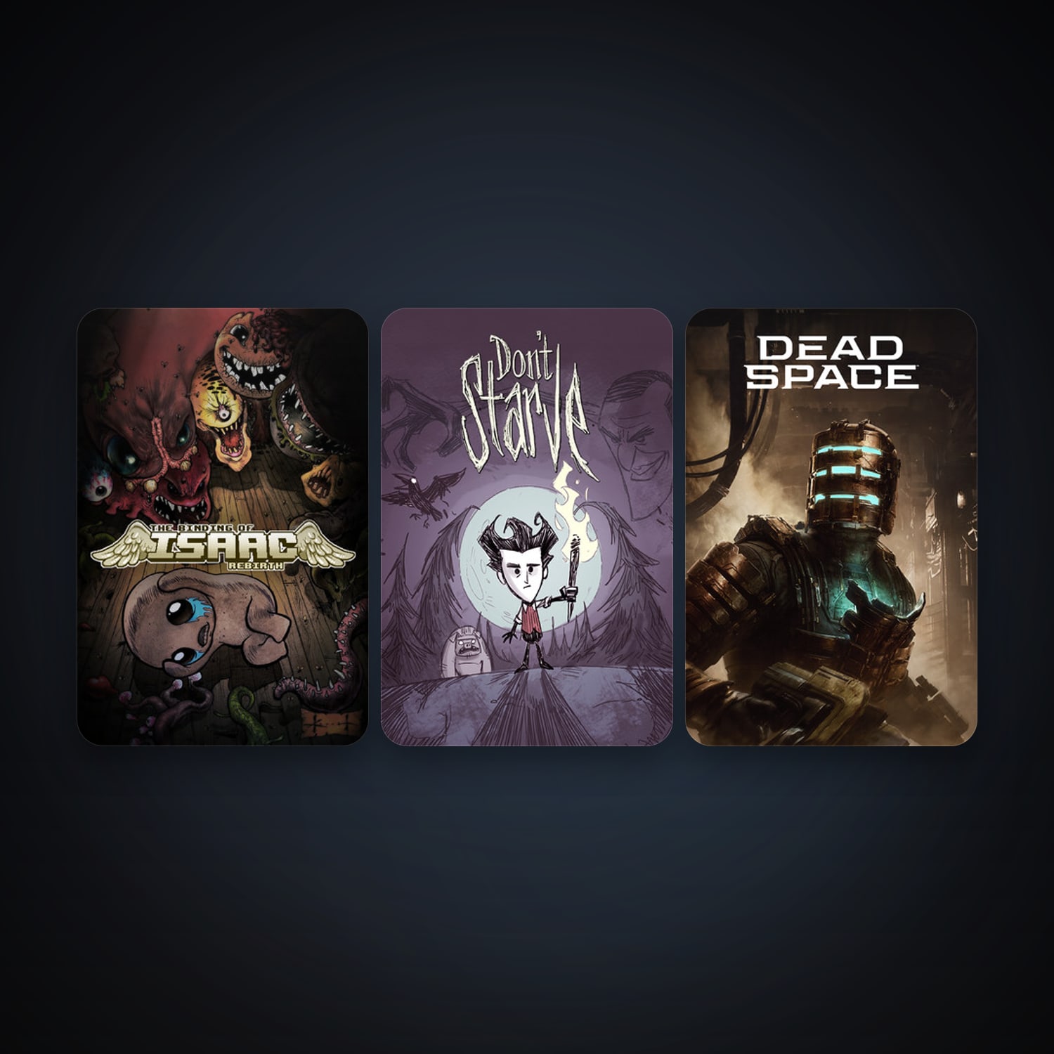 Don't Starve + The Binding of Isaac: Rebirth, 3 games, clean — HabibiAccounts