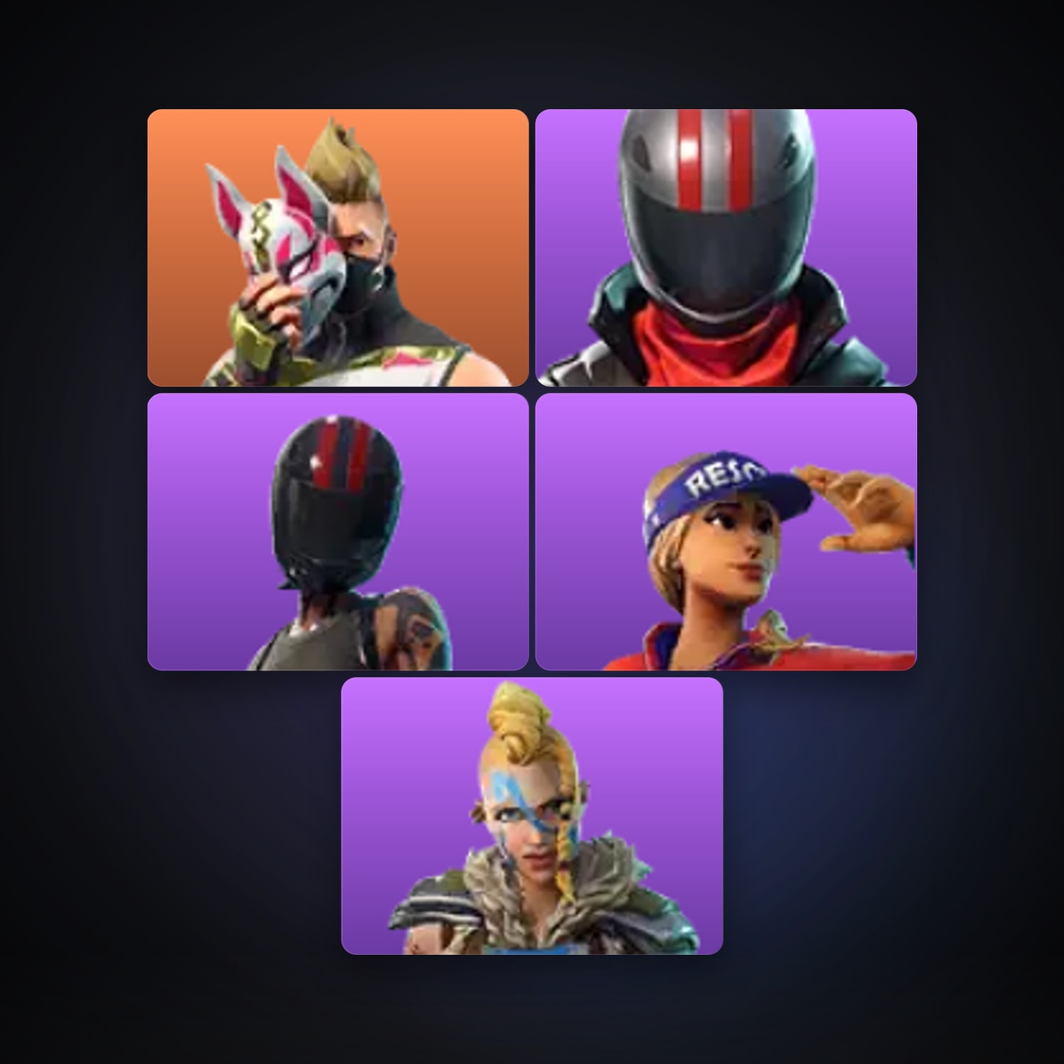 Drift — Burnout — 5 skins — 400 V-Bucks — lvl 241 — HabibiAccounts