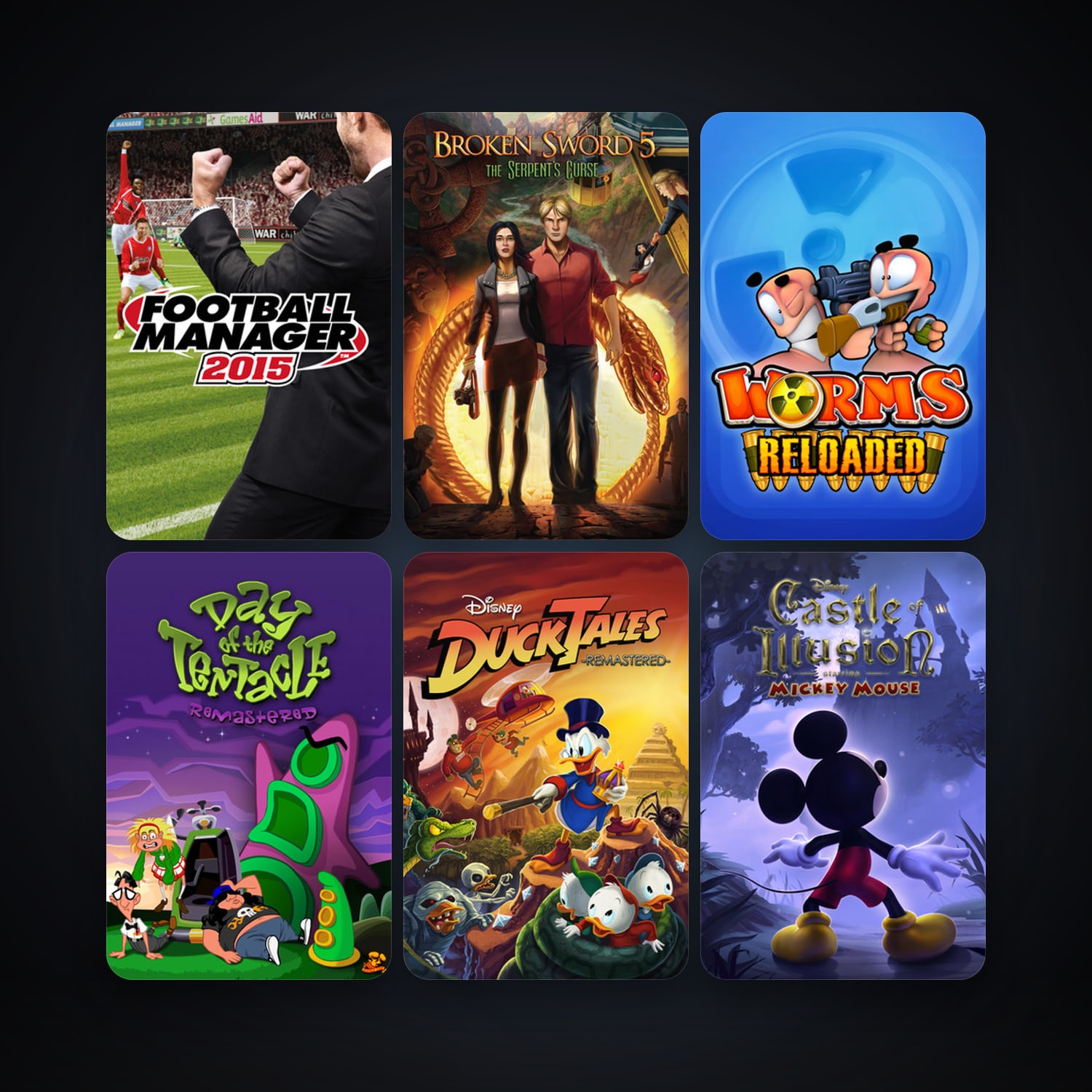 Worms Reloaded + Monkey Island 2 Special Edition: LeChuck’s Revenge, 20 games, Steam 10, clean — HabibiAccounts