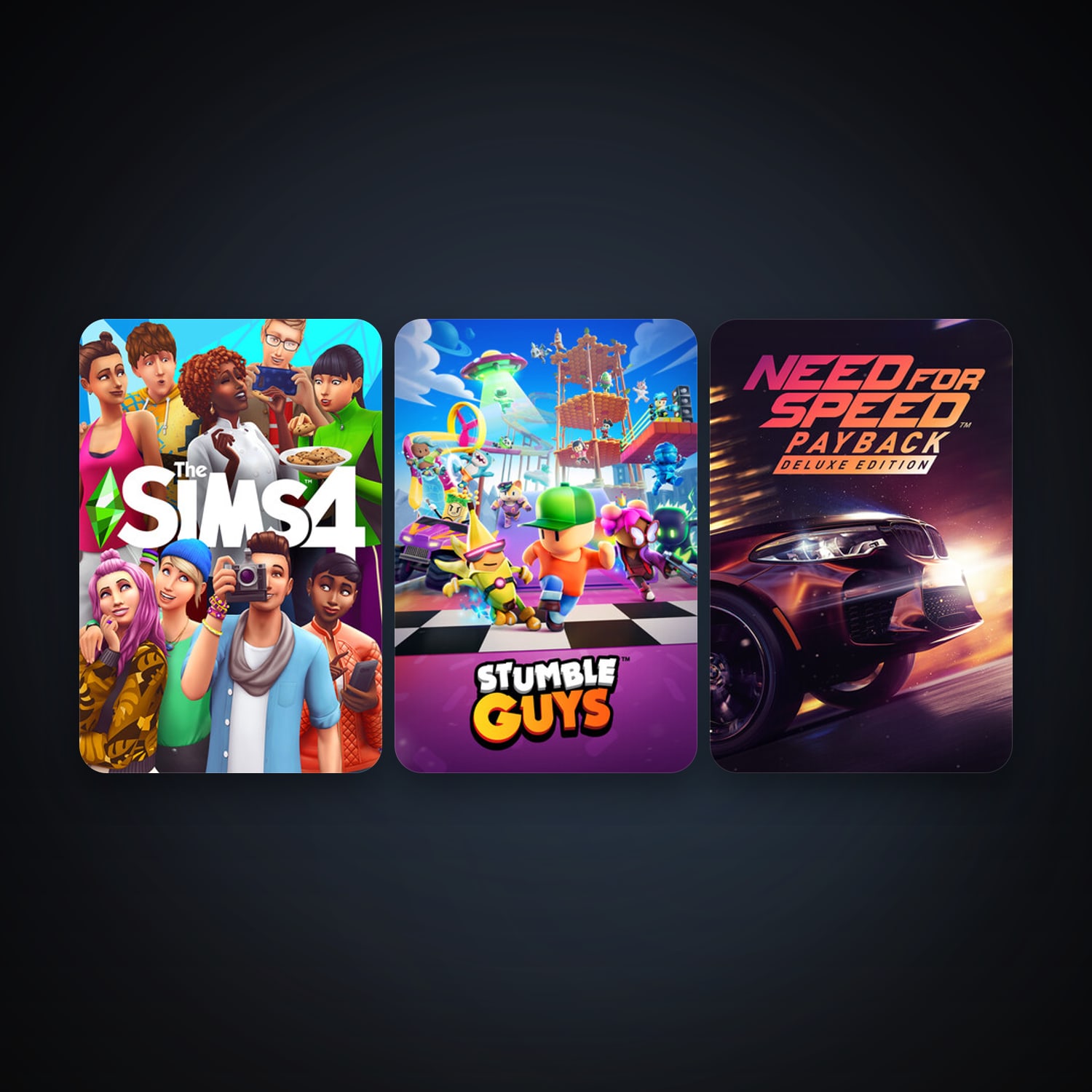 The Sims 4 + Need for Speed Payback, 6 games, clean — HabibiAccounts
