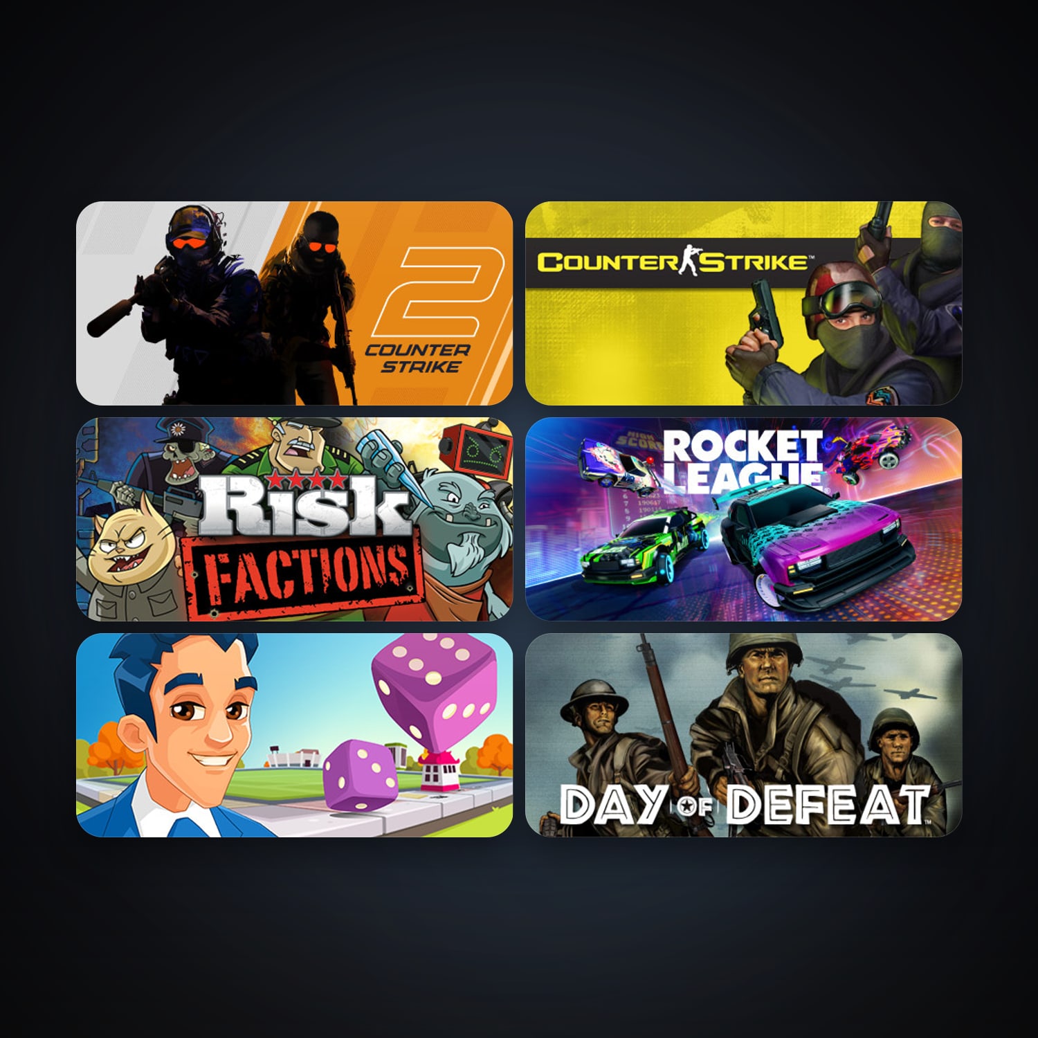 Counter-Strike + Day of Defeat, 13 games, Steam 11, clean — HabibiAccounts