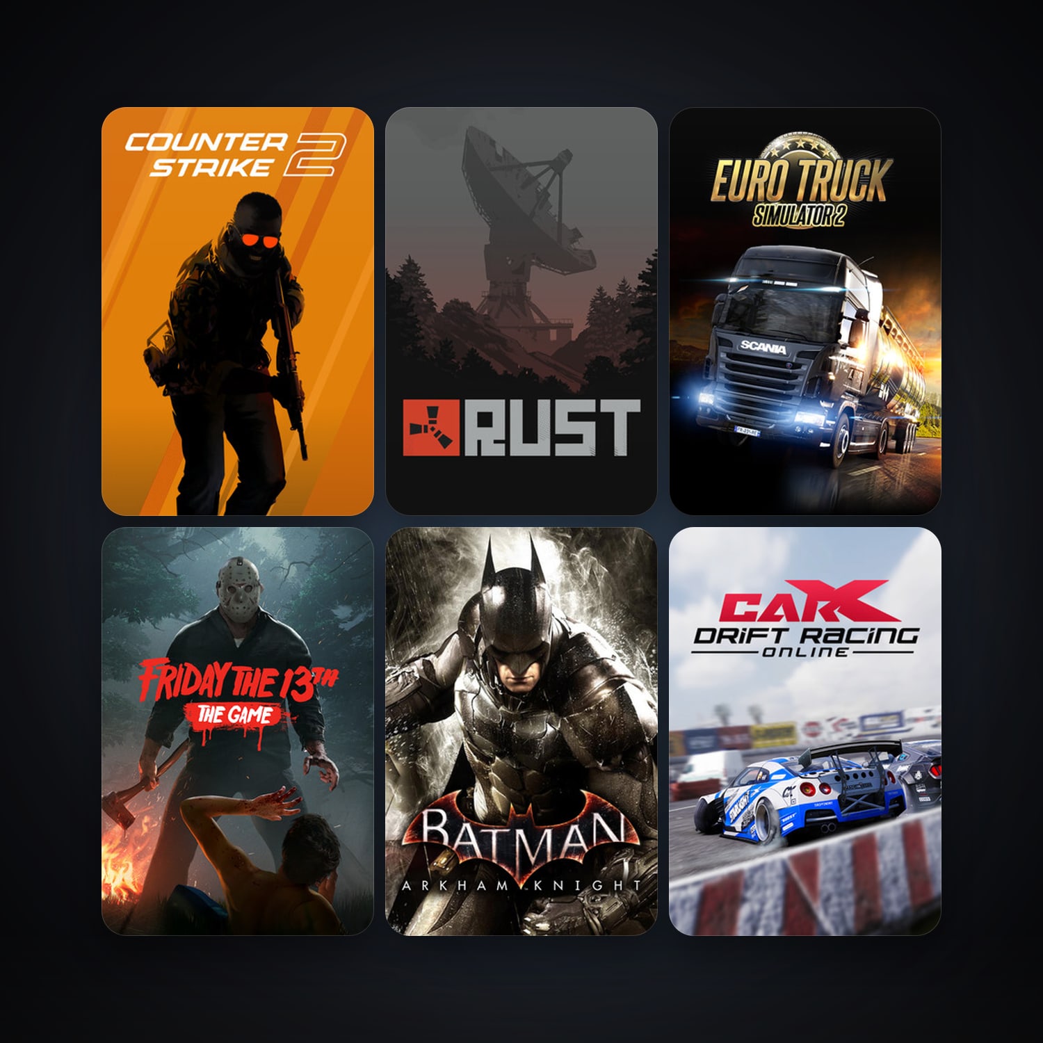 CS2 Prime + Batman: Arkham Knight, 123 games, Steam 28, clean — HabibiAccounts
