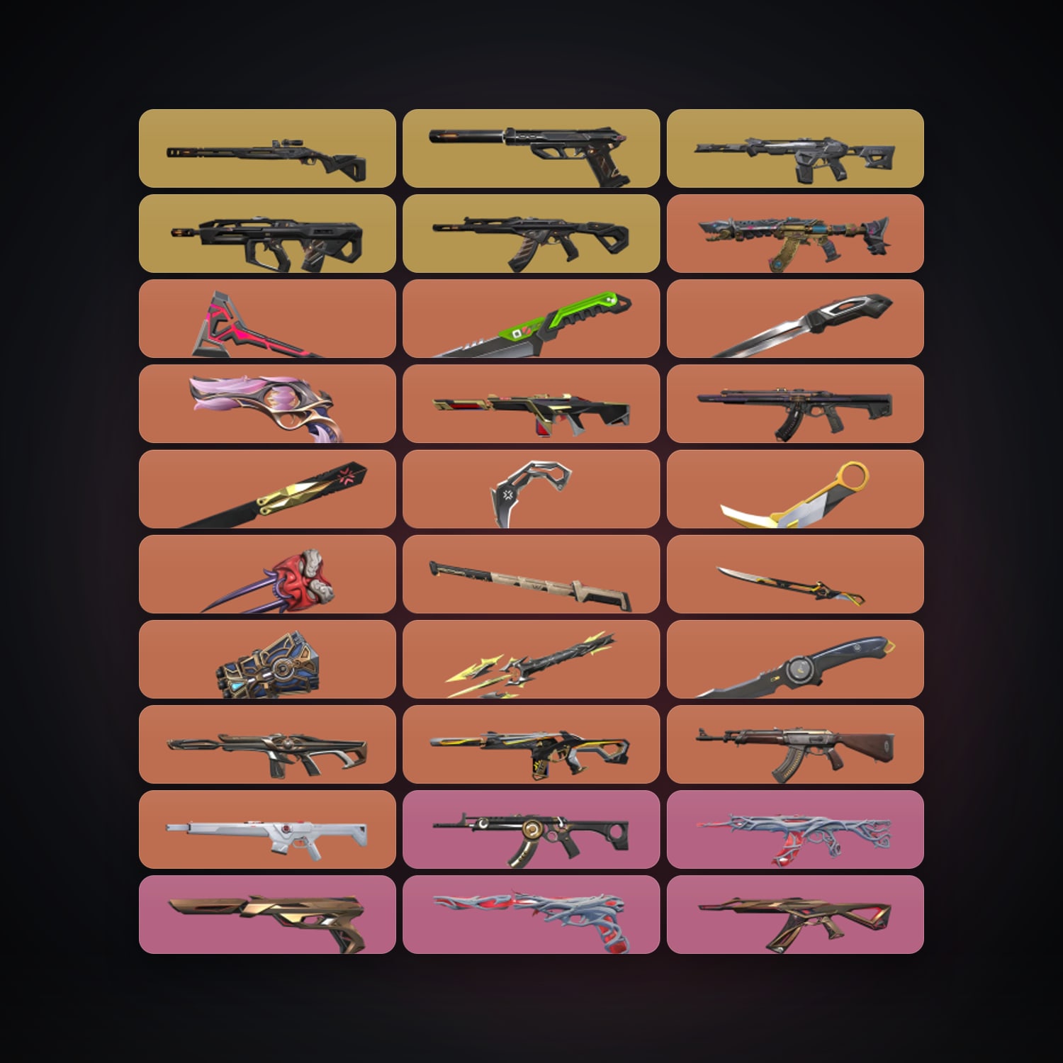 EU Plat 1 locker — 12 knives, 100 skins, lvl 242 — HabibiAccounts