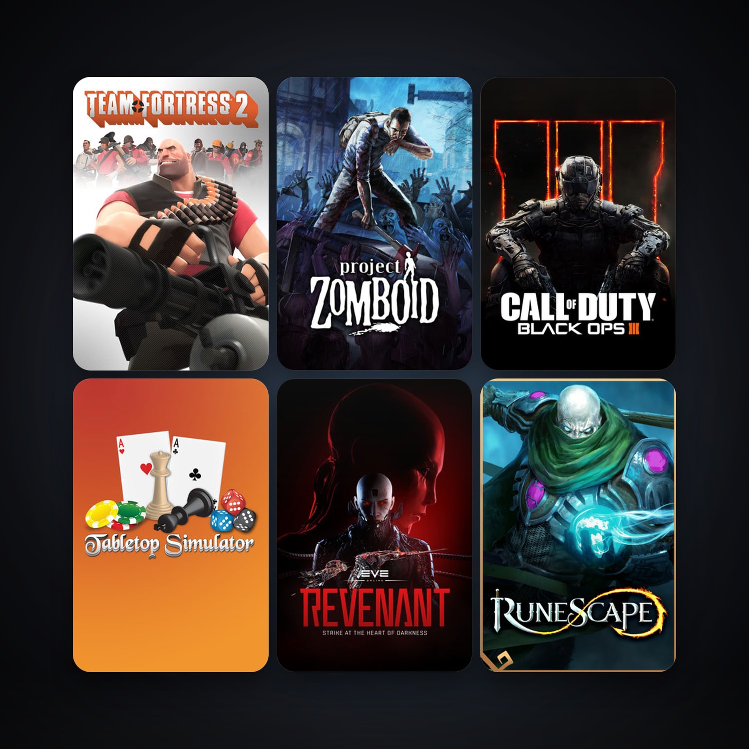 Team Fortress 2 + EVE Online, 18 games, clean — HabibiAccounts