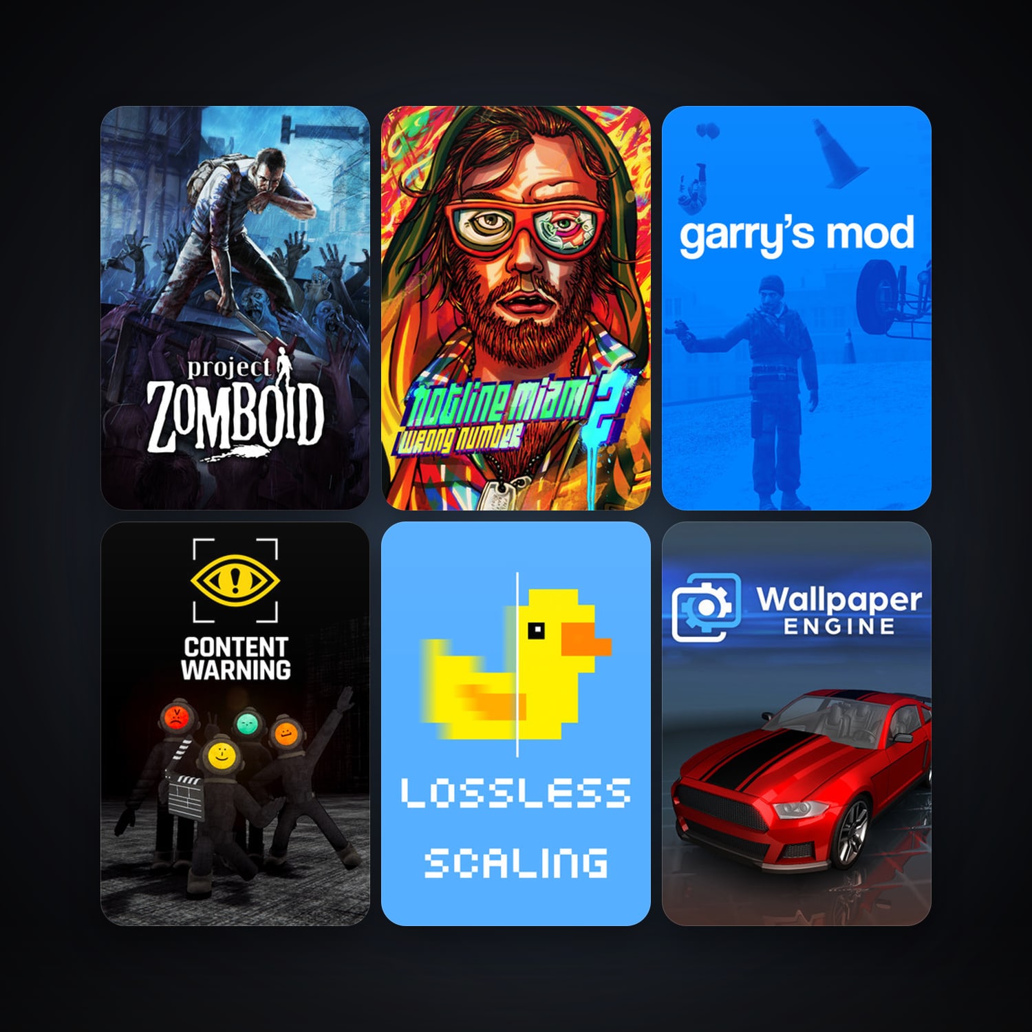 Garry's Mod + Project Zomboid, 13 games, clean — HabibiAccounts