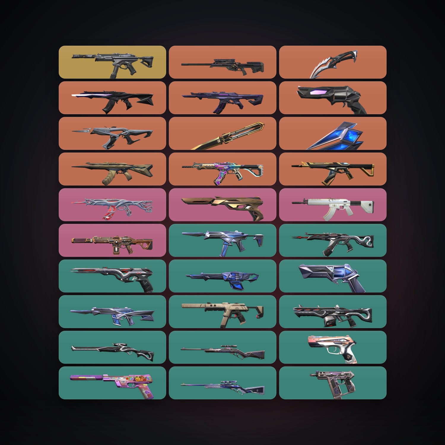 NA Plat 1 locker — 3 knives, 45 skins, lvl 58 — HabibiAccounts