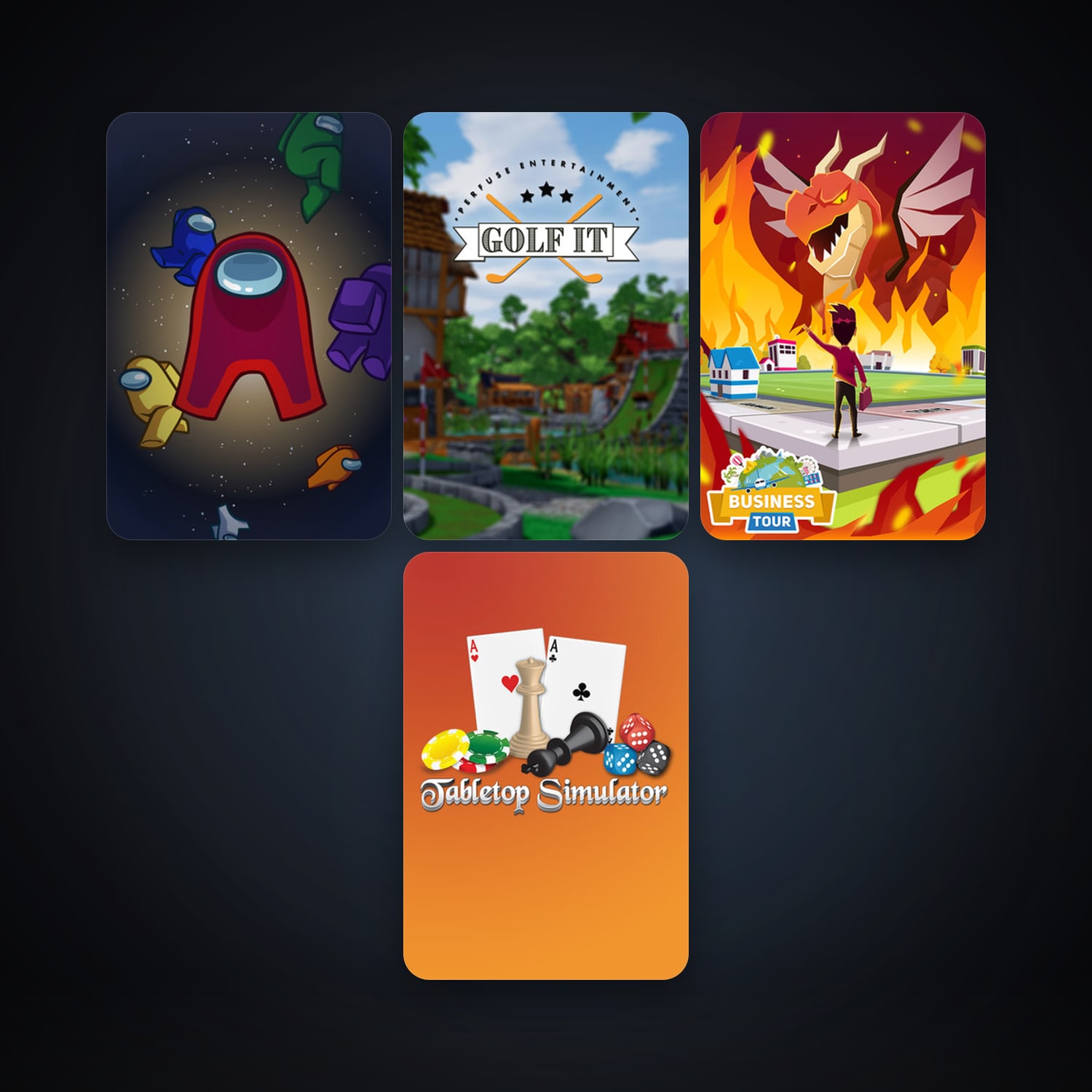 Tabletop Simulator + Don't Starve Together, 8 games, clean — HabibiAccounts