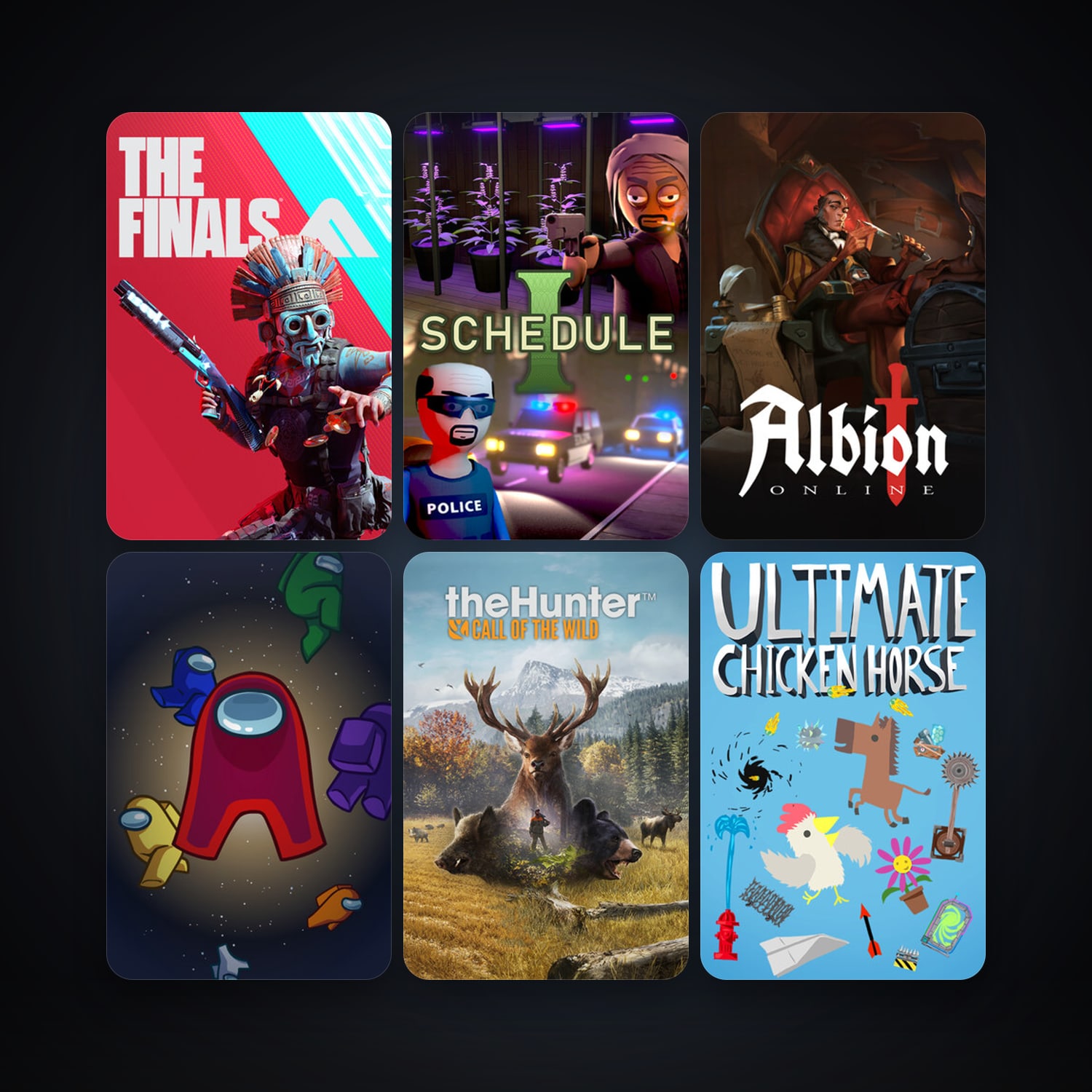 Ultimate Chicken Horse + theHunter: Call of the Wild, 20 games, clean — HabibiAccounts