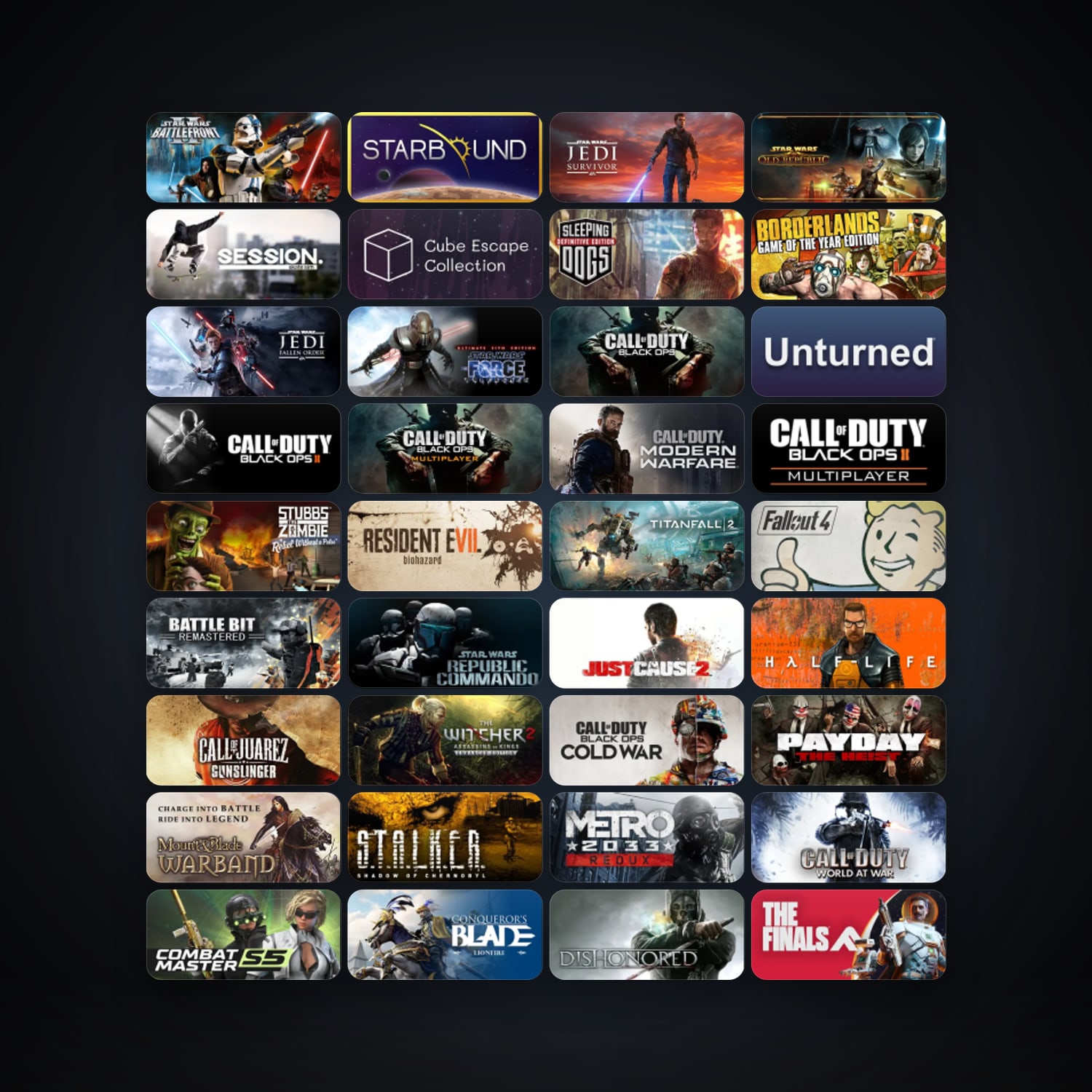 Star Wars: Battlefront 2 (Classic, 2005) + Borderlands, 243 games, Steam 10, clean — HabibiAccounts