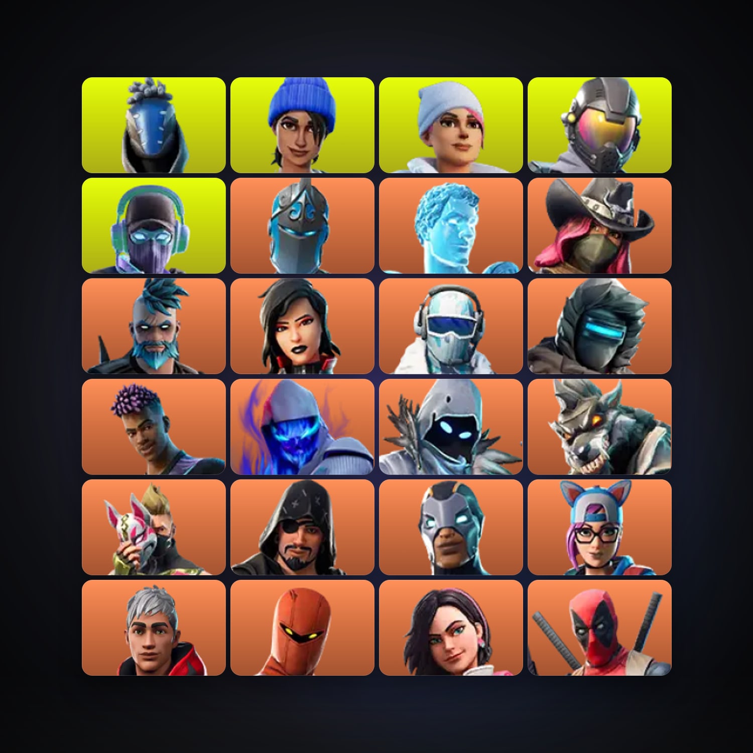 Frozen Red Knight — Frozen Love Ranger — 160 skins — 1K V-Bucks — lvl 2199 — HabibiAccounts
