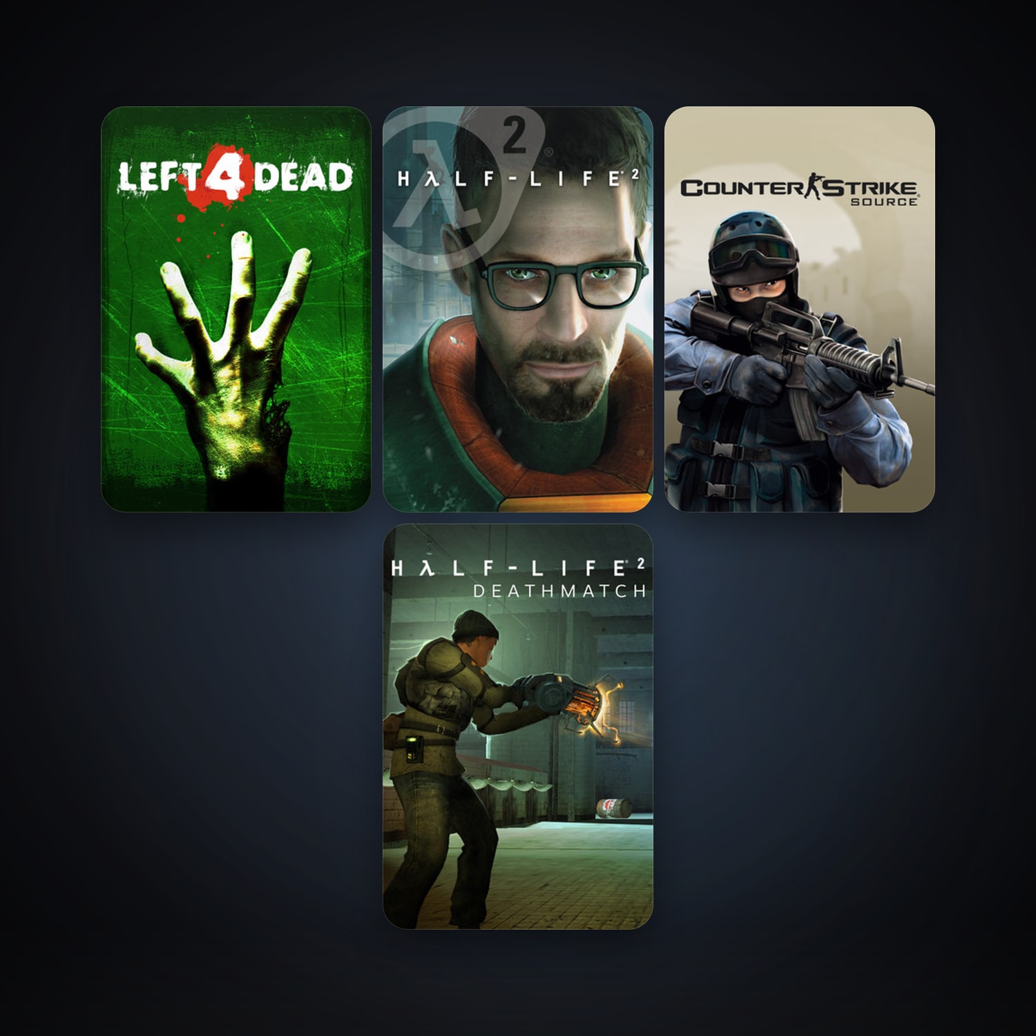 Half-Life 2 + Counter-Strike: Source, 5 games, Steam 10, clean — HabibiAccounts