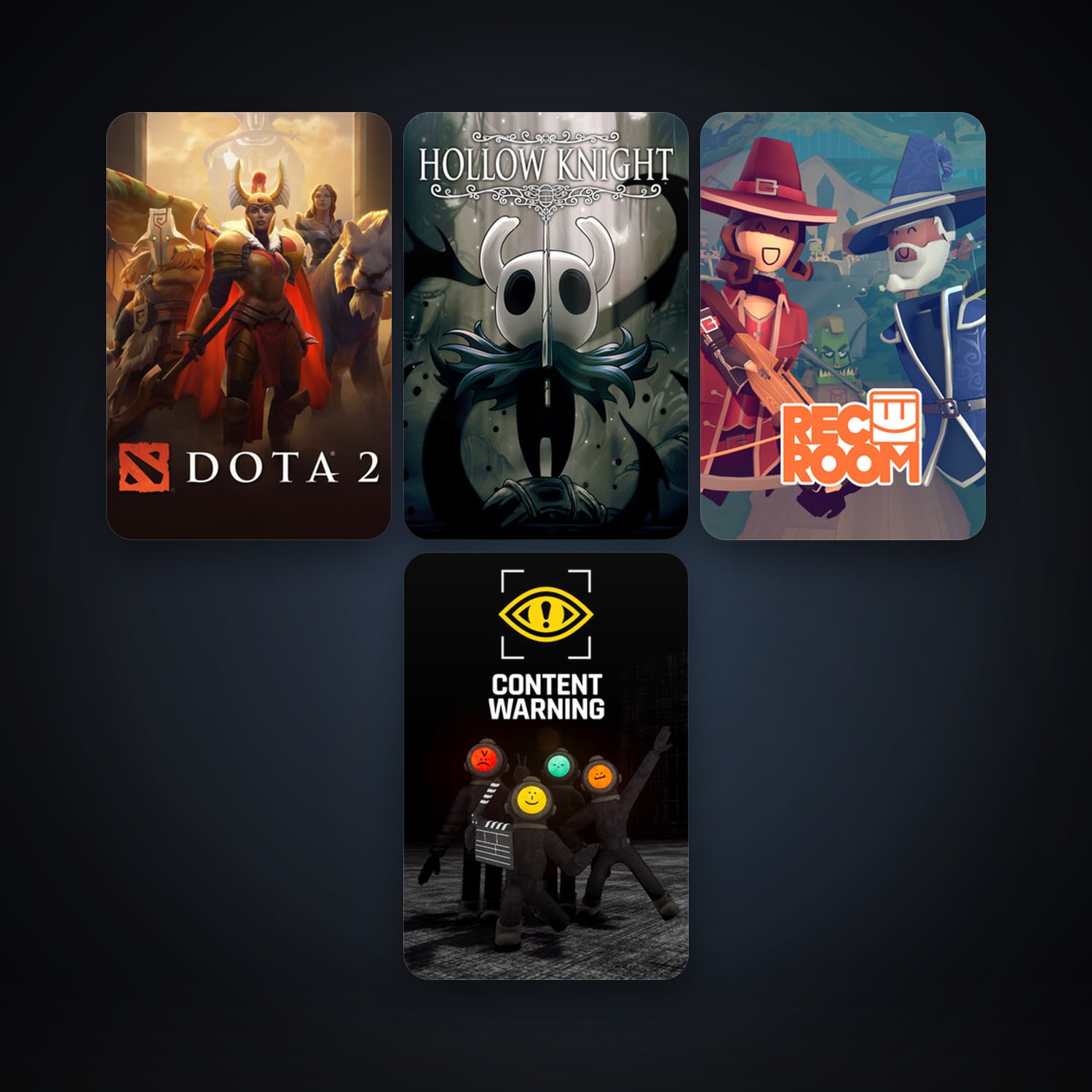 Dota 2 + Hollow Knight, 12 games, clean — HabibiAccounts