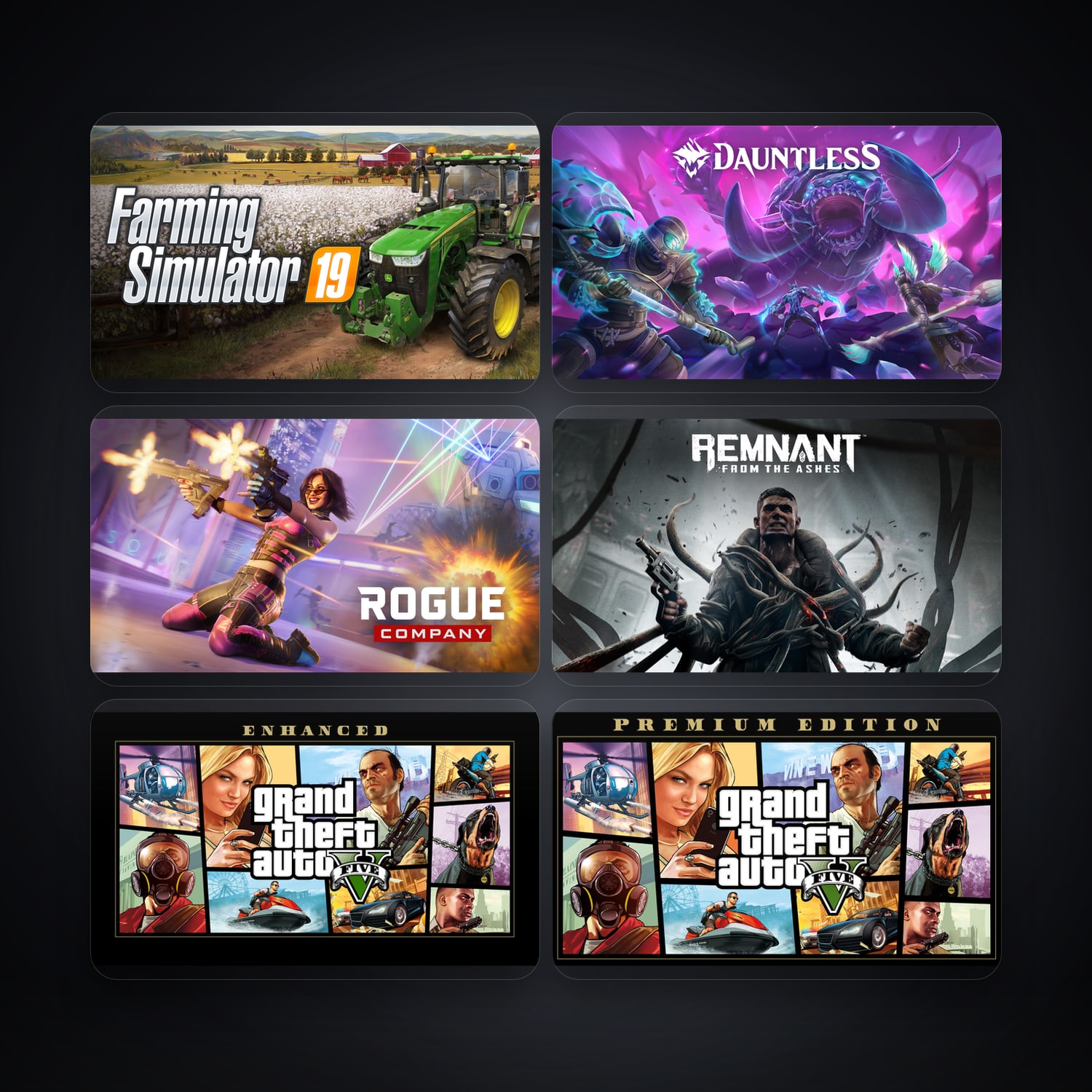Epic Farming Simulator 19 + Dauntless — BR — 38 games — HabibiAccounts