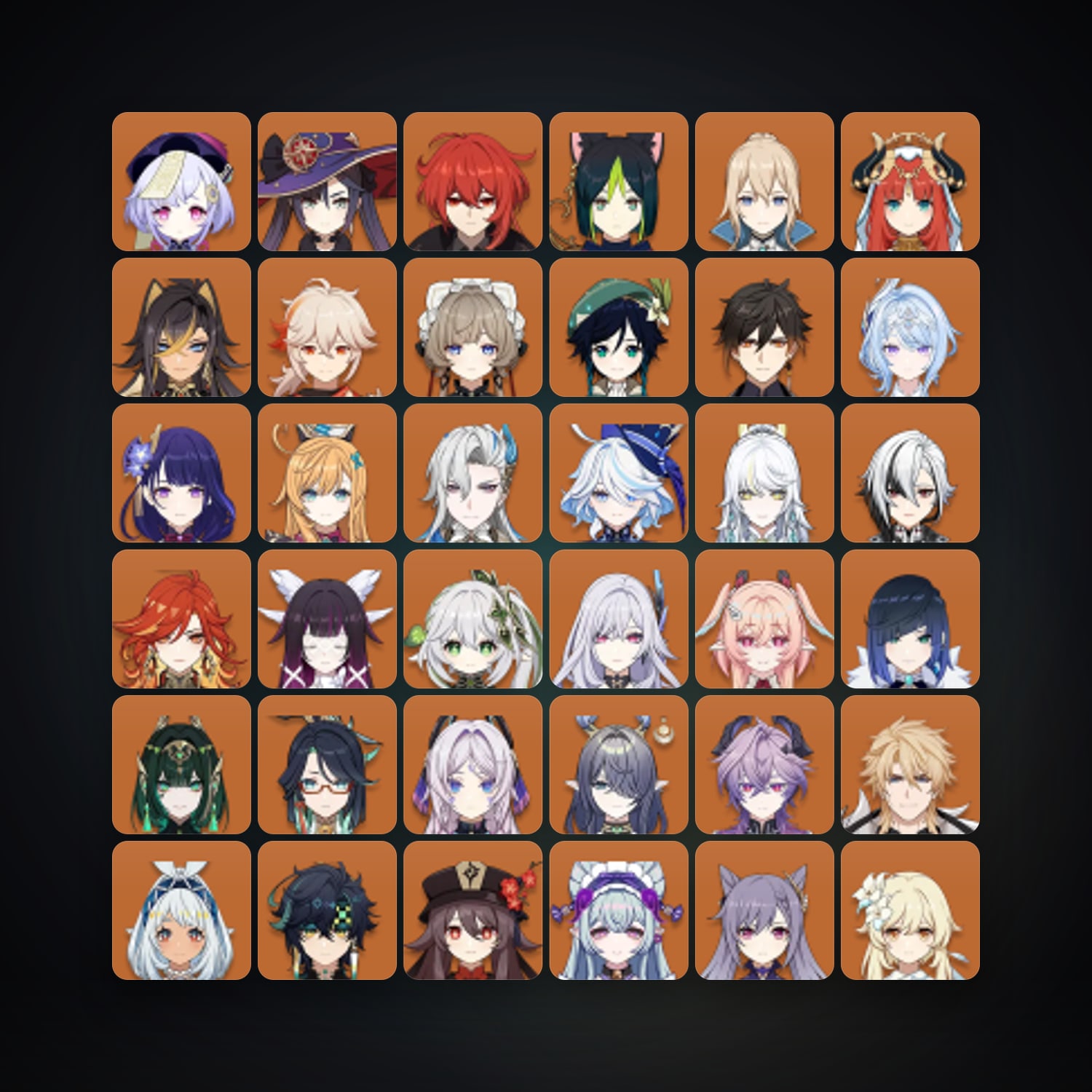 Genshin Impact | AR 60 | 87 Chars | 35× 5★ — Genshin / miHoYo Account — HabibiAccounts