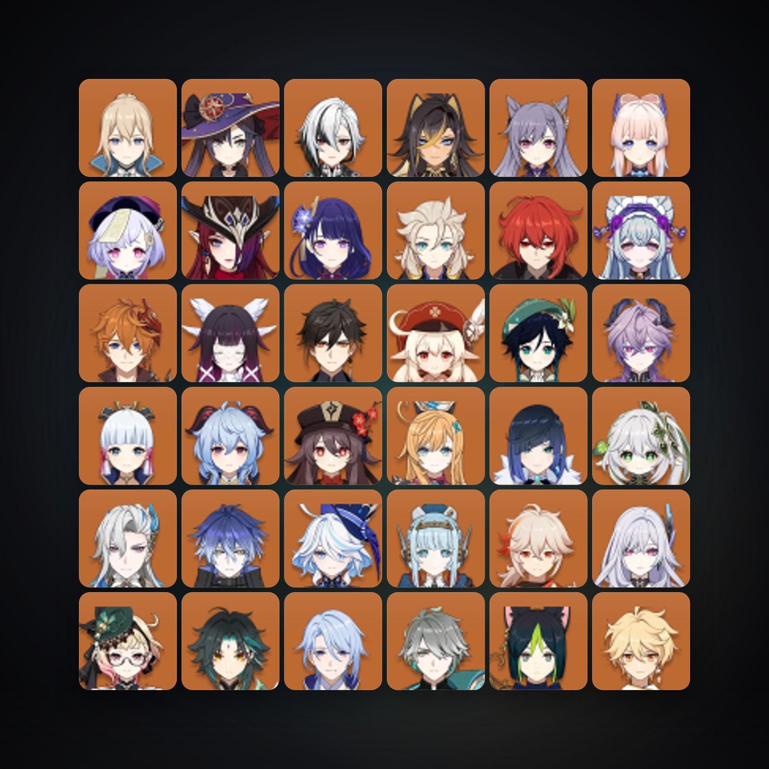 Genshin Impact | AR 60 | 88 Chars | 35× 5★ — HabibiAccounts