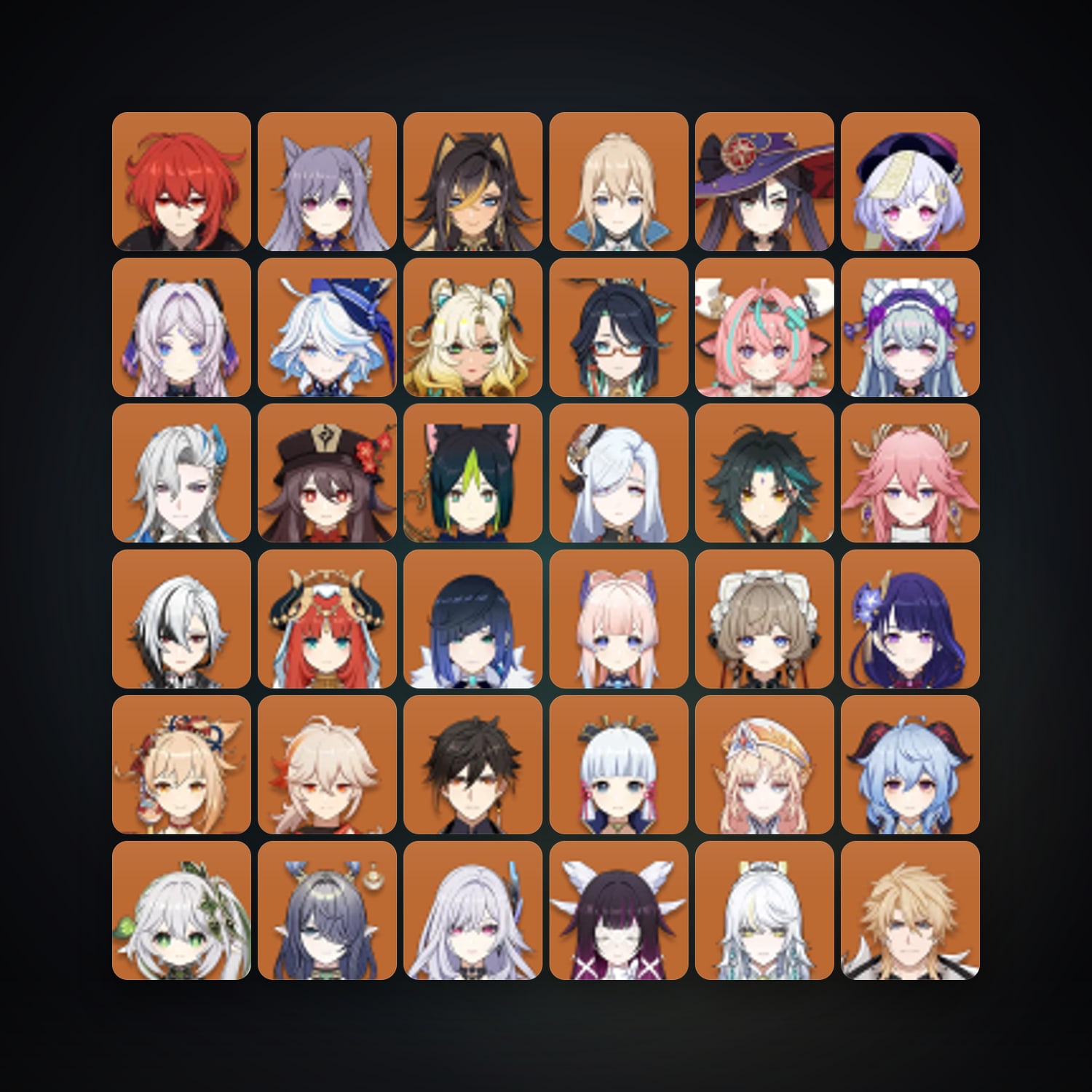 Genshin Impact | AR 60 | 107 Chars | 52× 5★ — HabibiAccounts