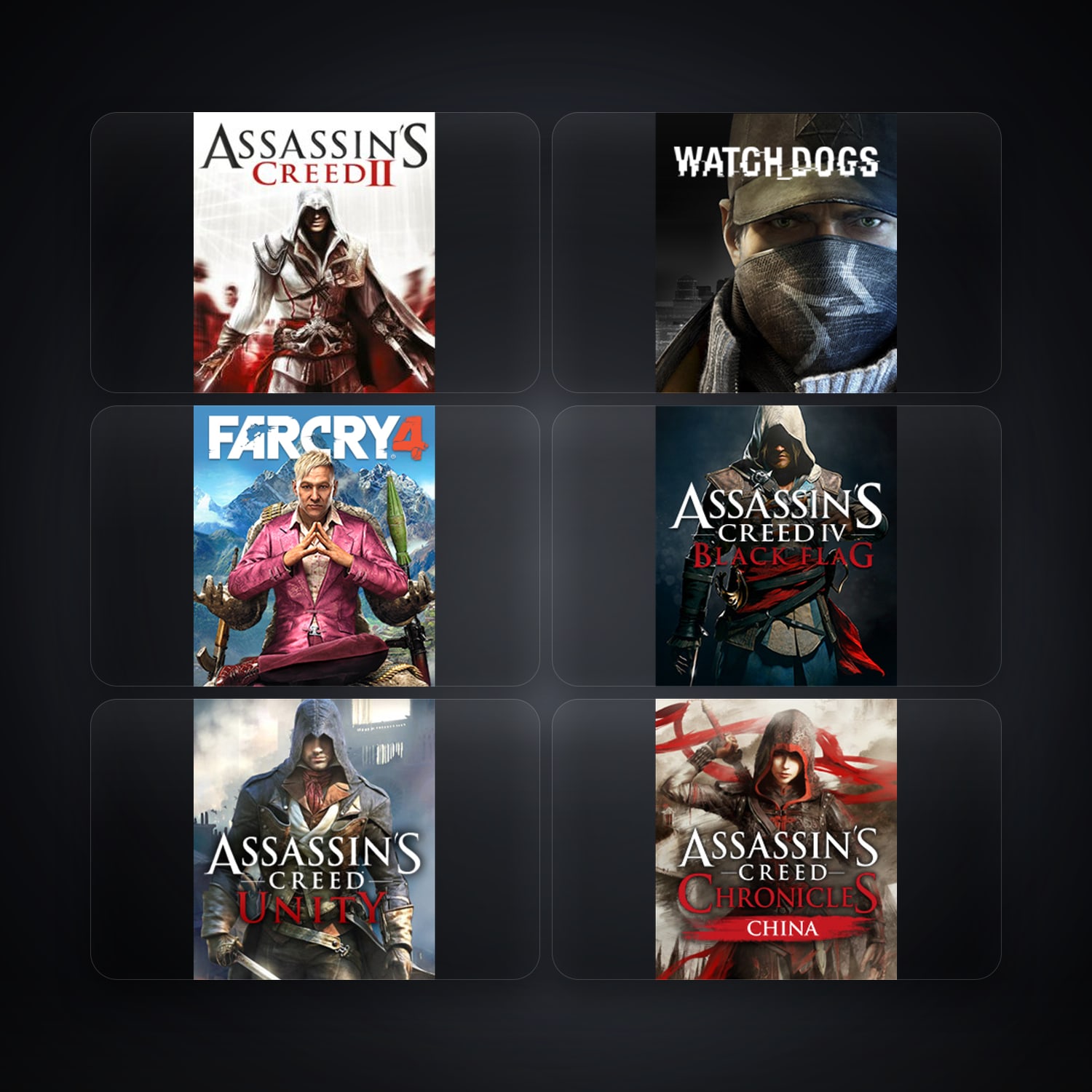 هالحساب يوبيسوفت فيه Assassin's Creed II وWatch_Dogs، BR، 10 ألعاب — HabibiAccounts