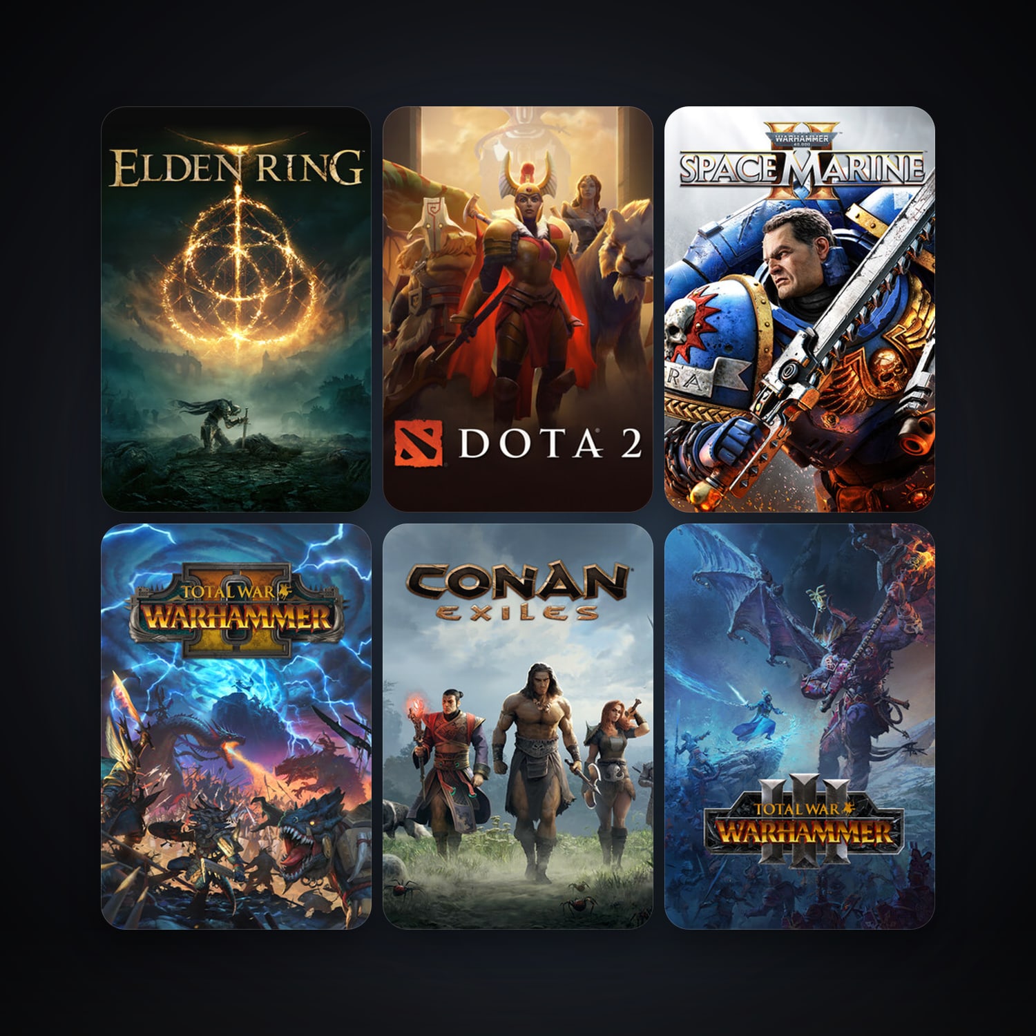 Conan Exiles + HELLDIVERS 2, 71 games, clean — HabibiAccounts