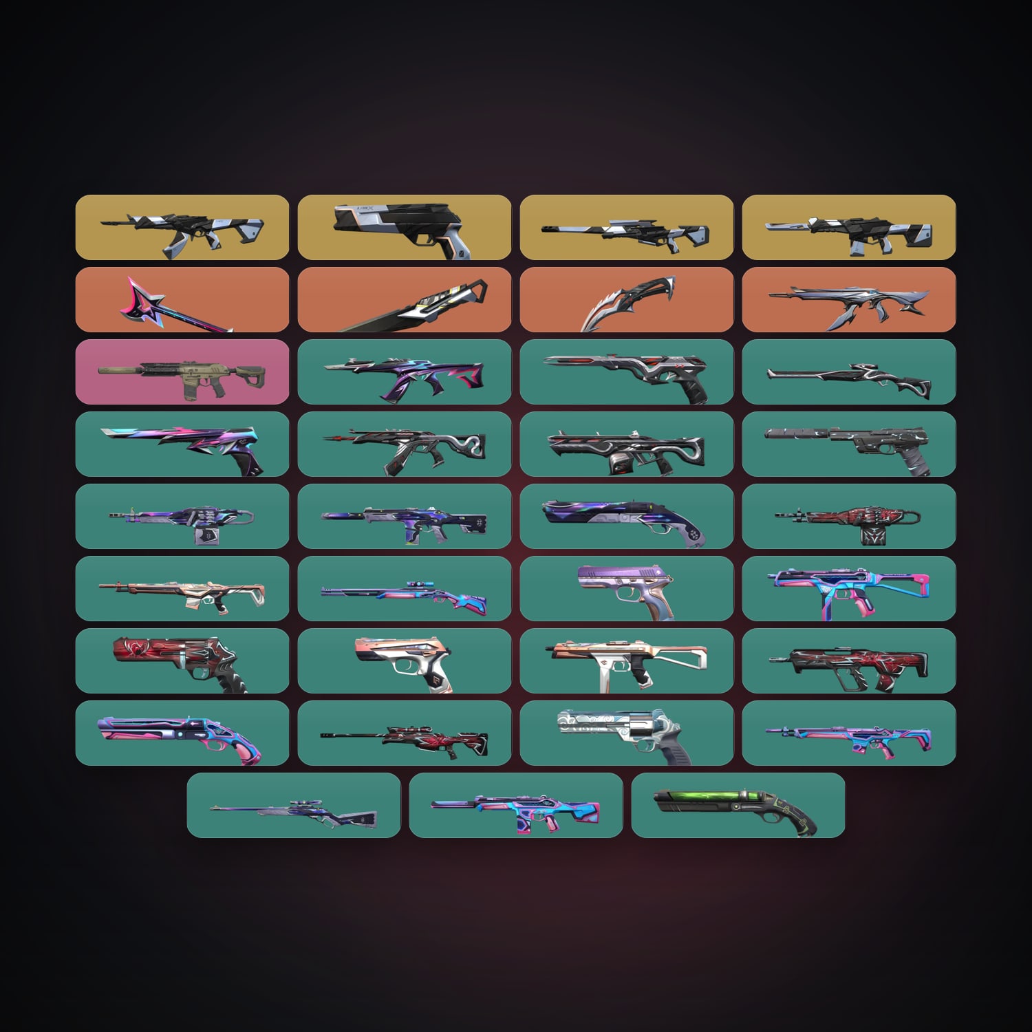 AP Plat 1 locker — 3 knives, 35 skins, lvl 137 — HabibiAccounts