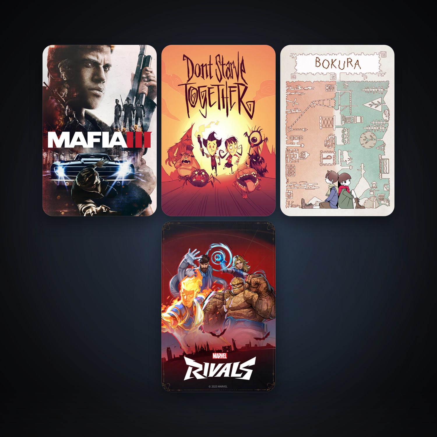 Don't Starve Together + Mafia III, 7 games, clean — HabibiAccounts