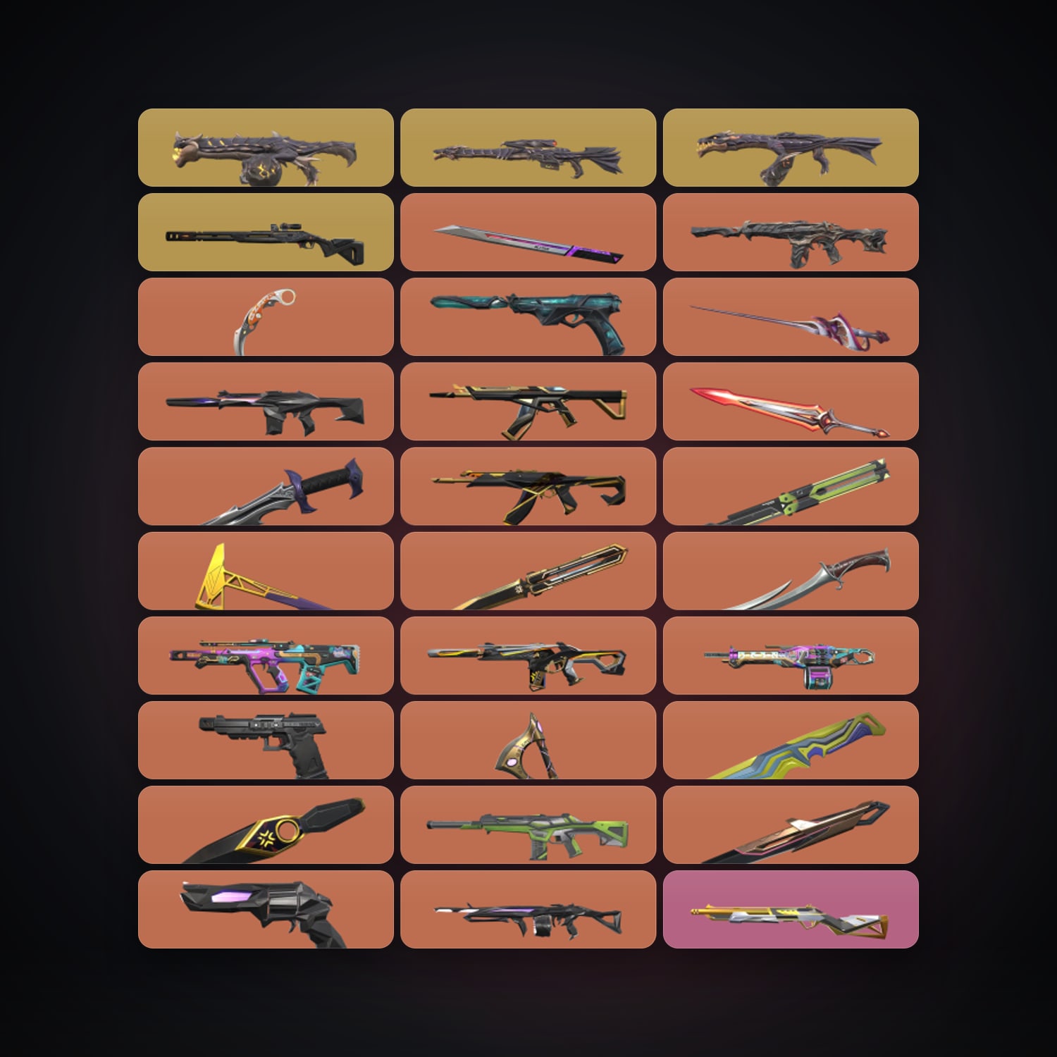 AP Diamond 2 locker — 13 knives, 172 skins, lvl 358 — HabibiAccounts
