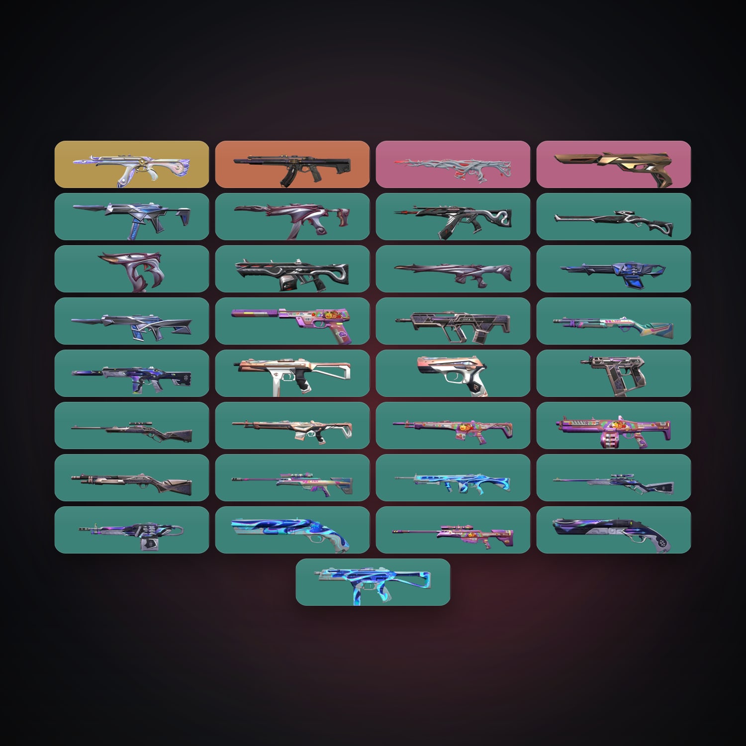 NA Bronze 1 locker — 33 skins, lvl 60 — HabibiAccounts